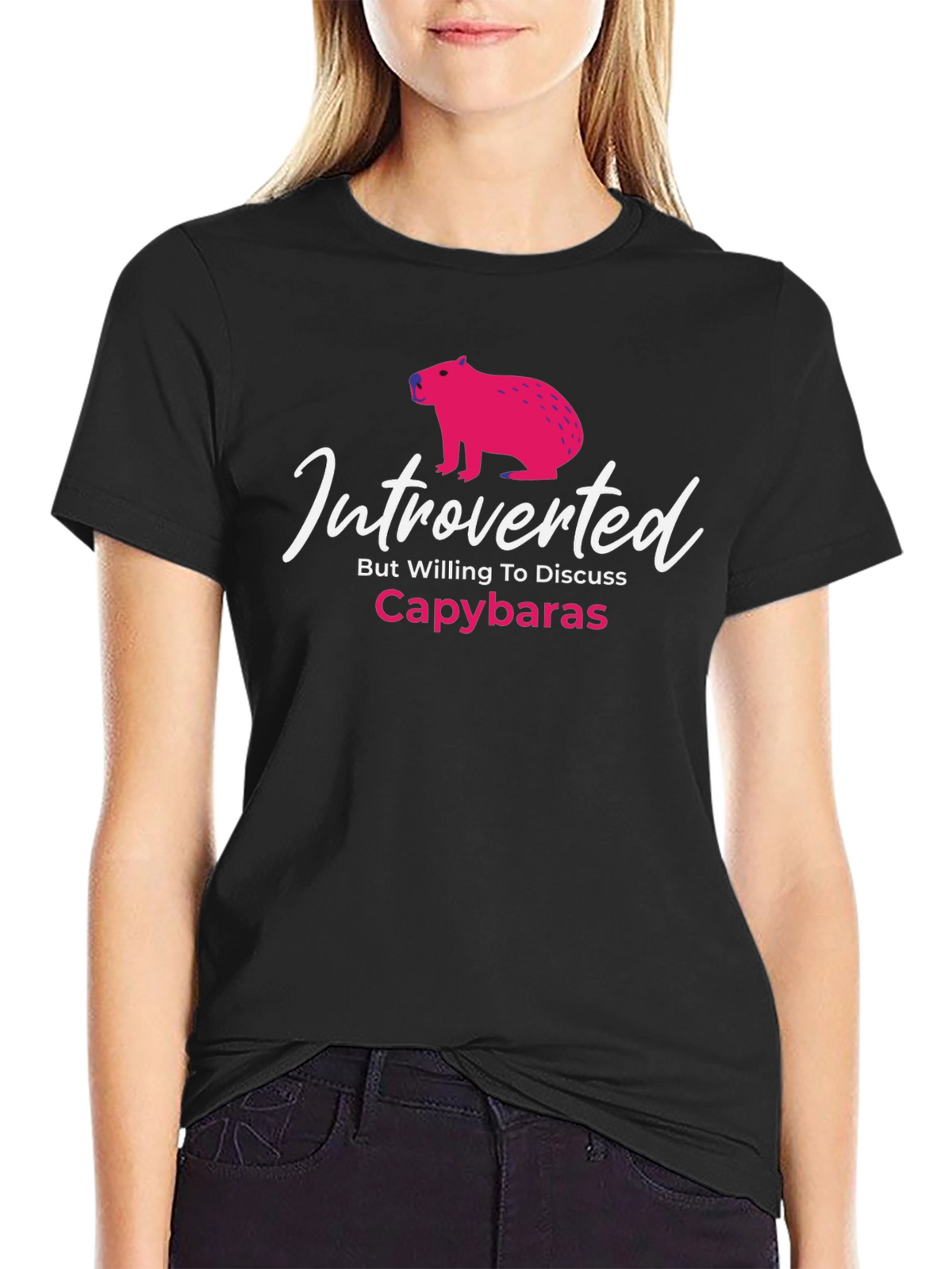 Introverted Capybaras Graphic T-Shirt