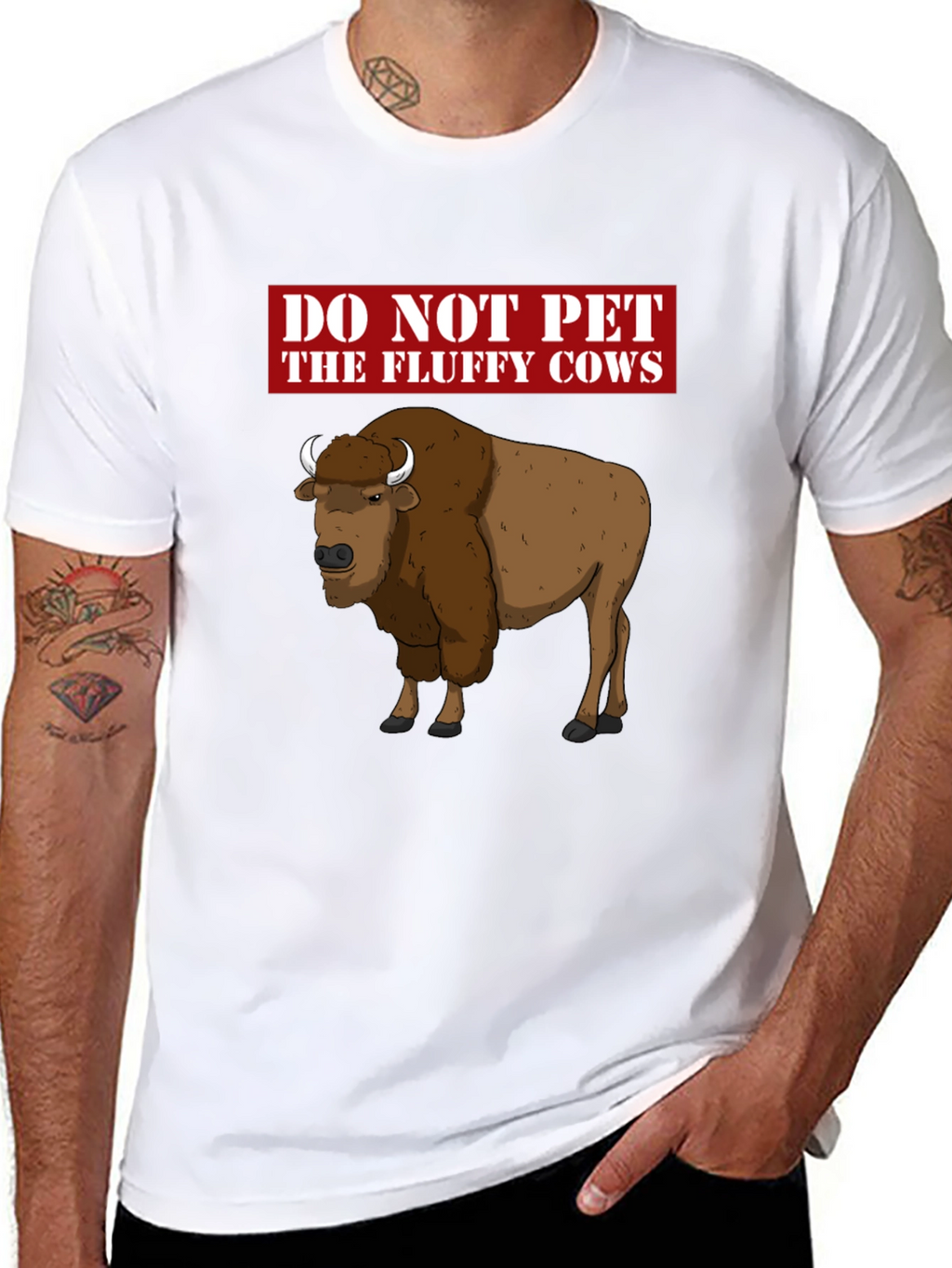 Do Not Pet the Fluffy Cows Graphic T-Shirt
