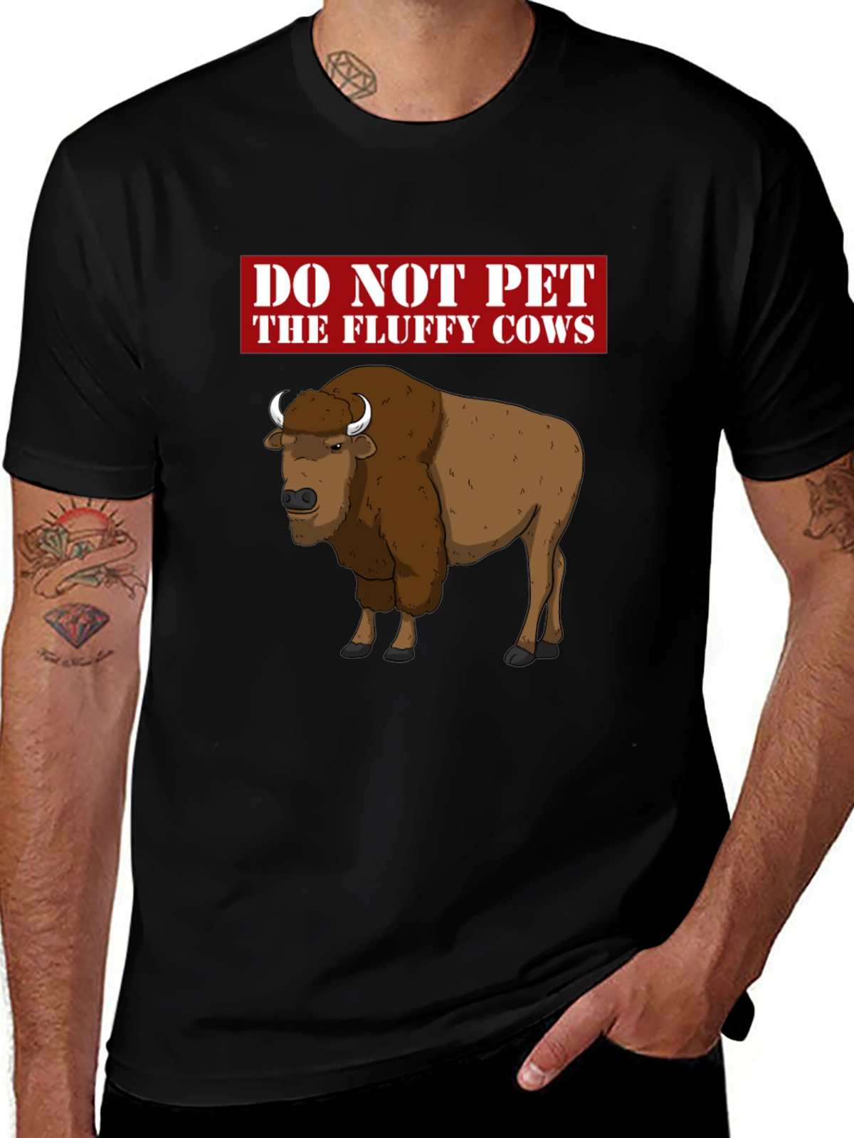 Do Not Pet the Fluffy Cows Graphic T-Shirt