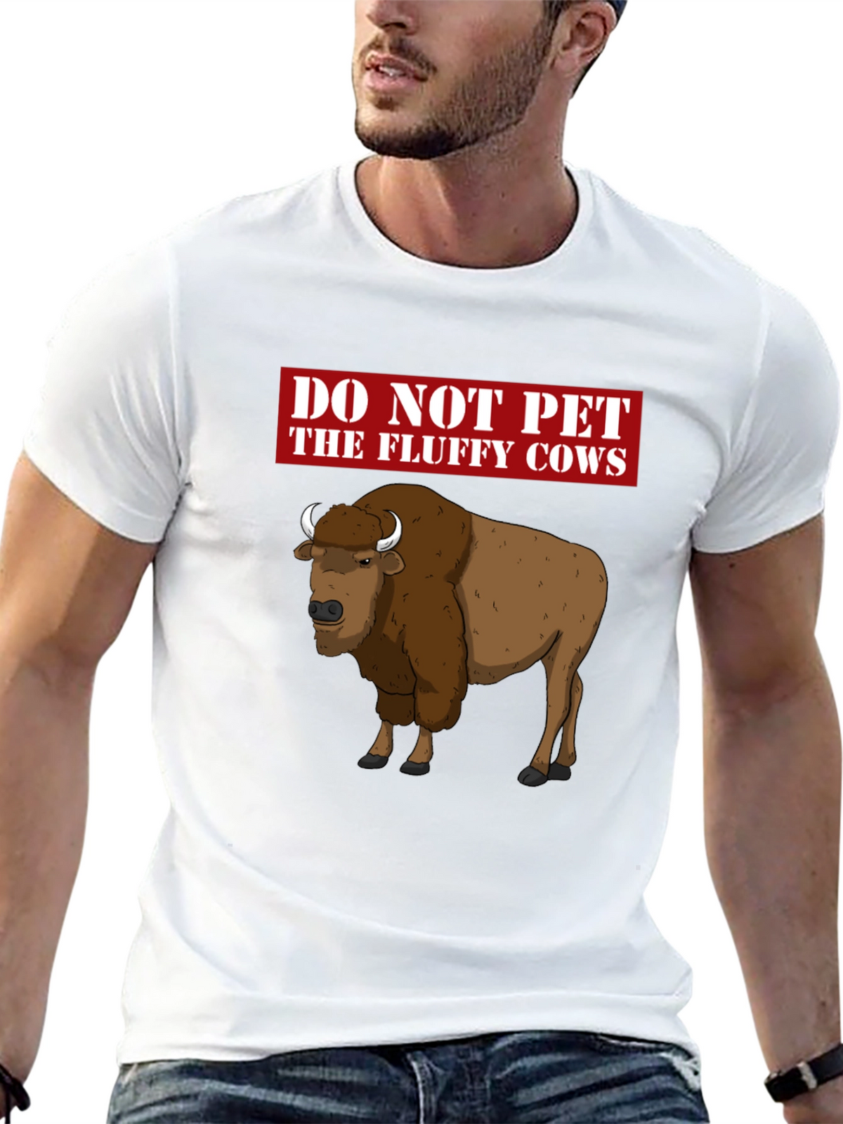 Do Not Pet the Fluffy Cows Graphic T-Shirt