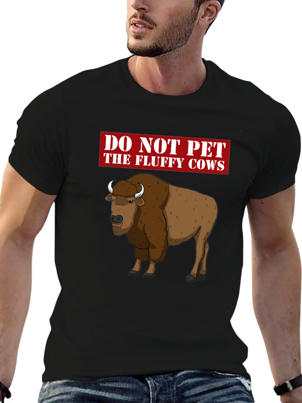 Do Not Pet the Fluffy Cows Graphic T-Shirt