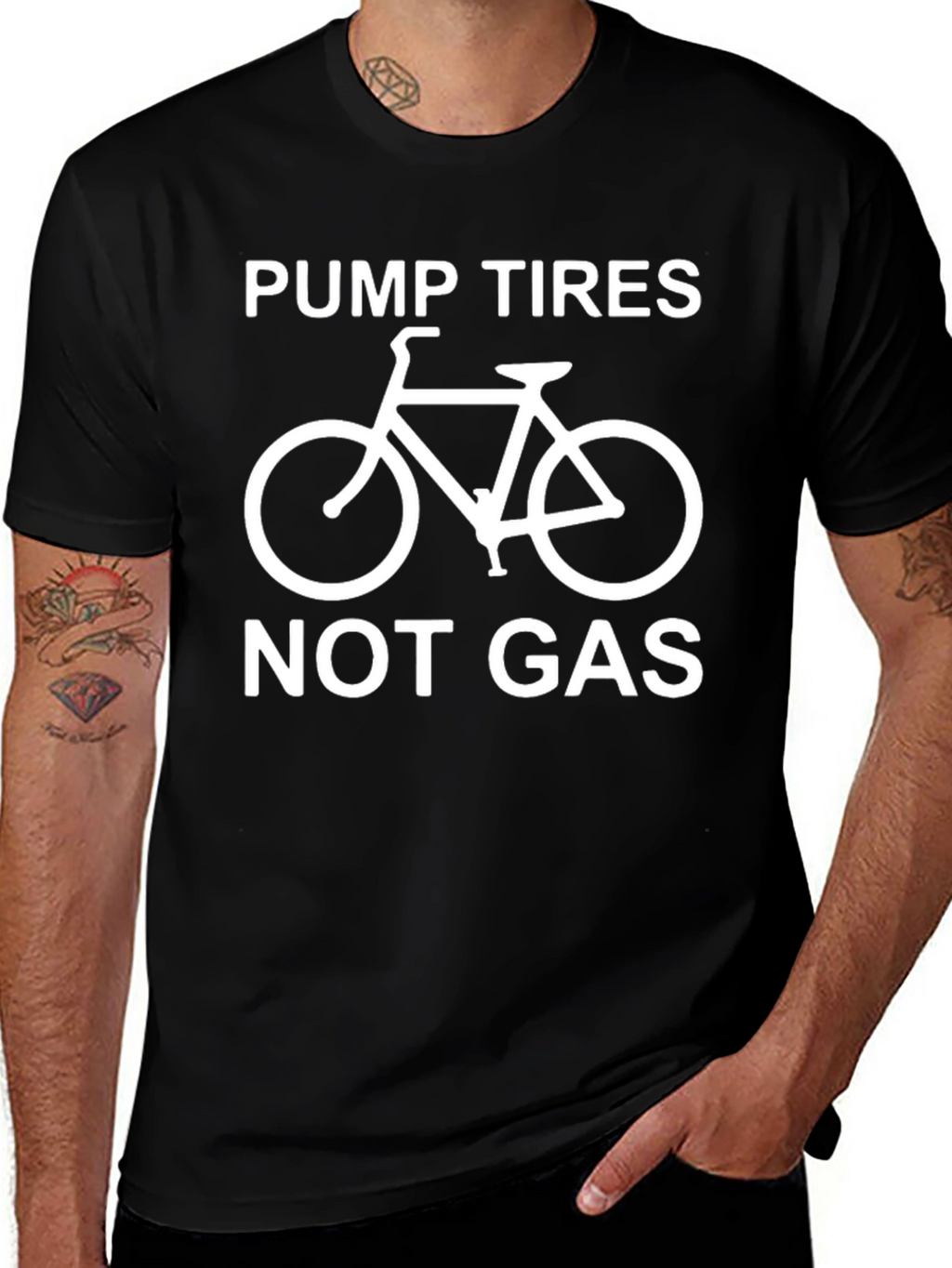 Pump Tires Not Gas - Graphic T-Shirt