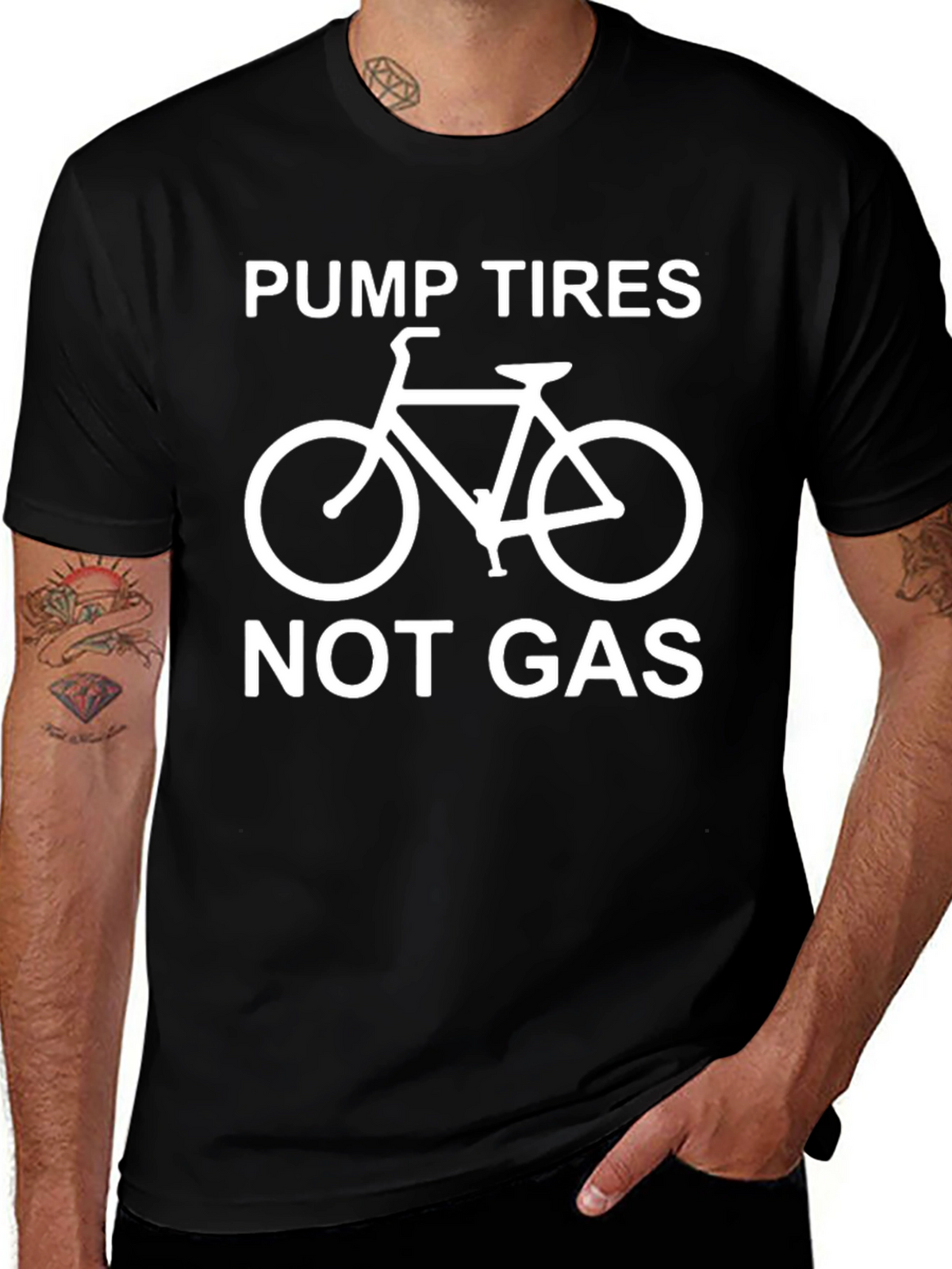 Pump Tires Not Gas - Graphic T-Shirt
