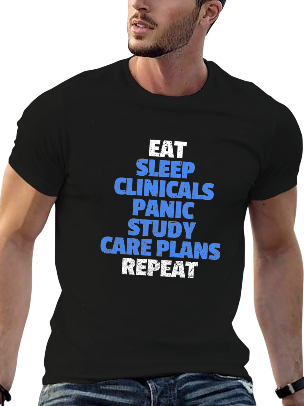 Eat Sleep Clinicals Funny Nursing T-Shirt