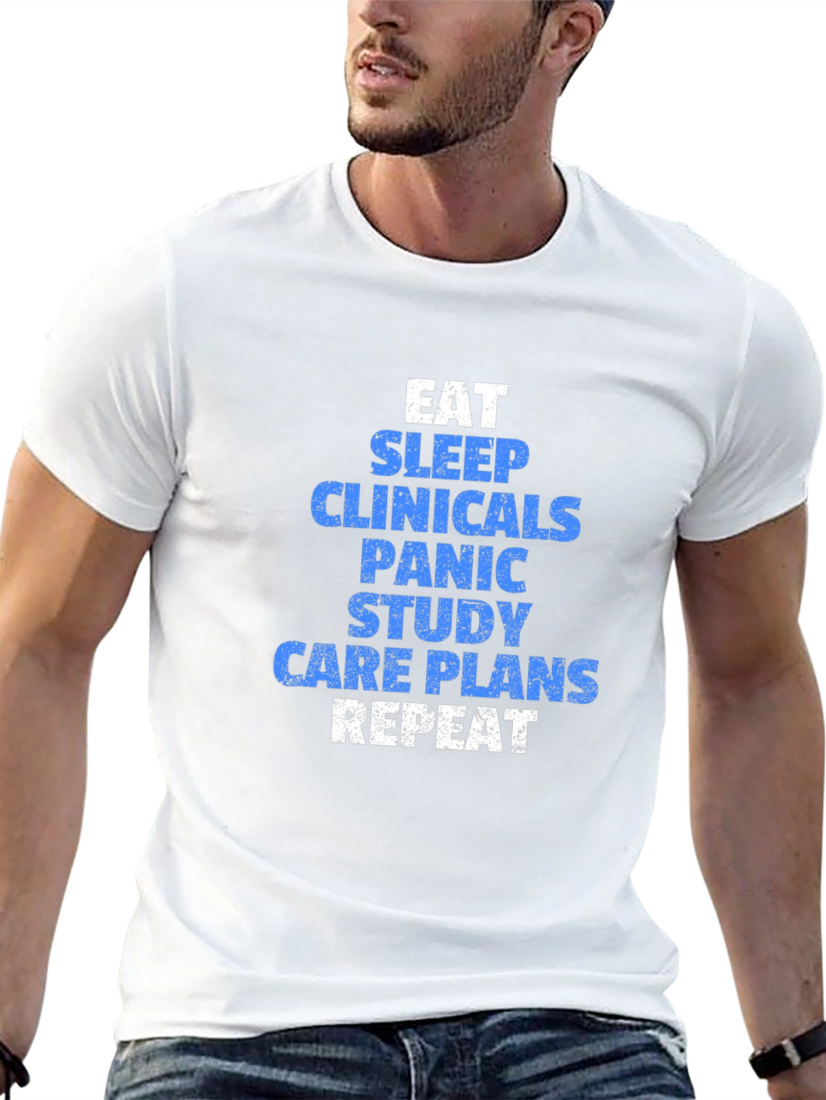 Eat Sleep Clinicals Funny Nursing T-Shirt