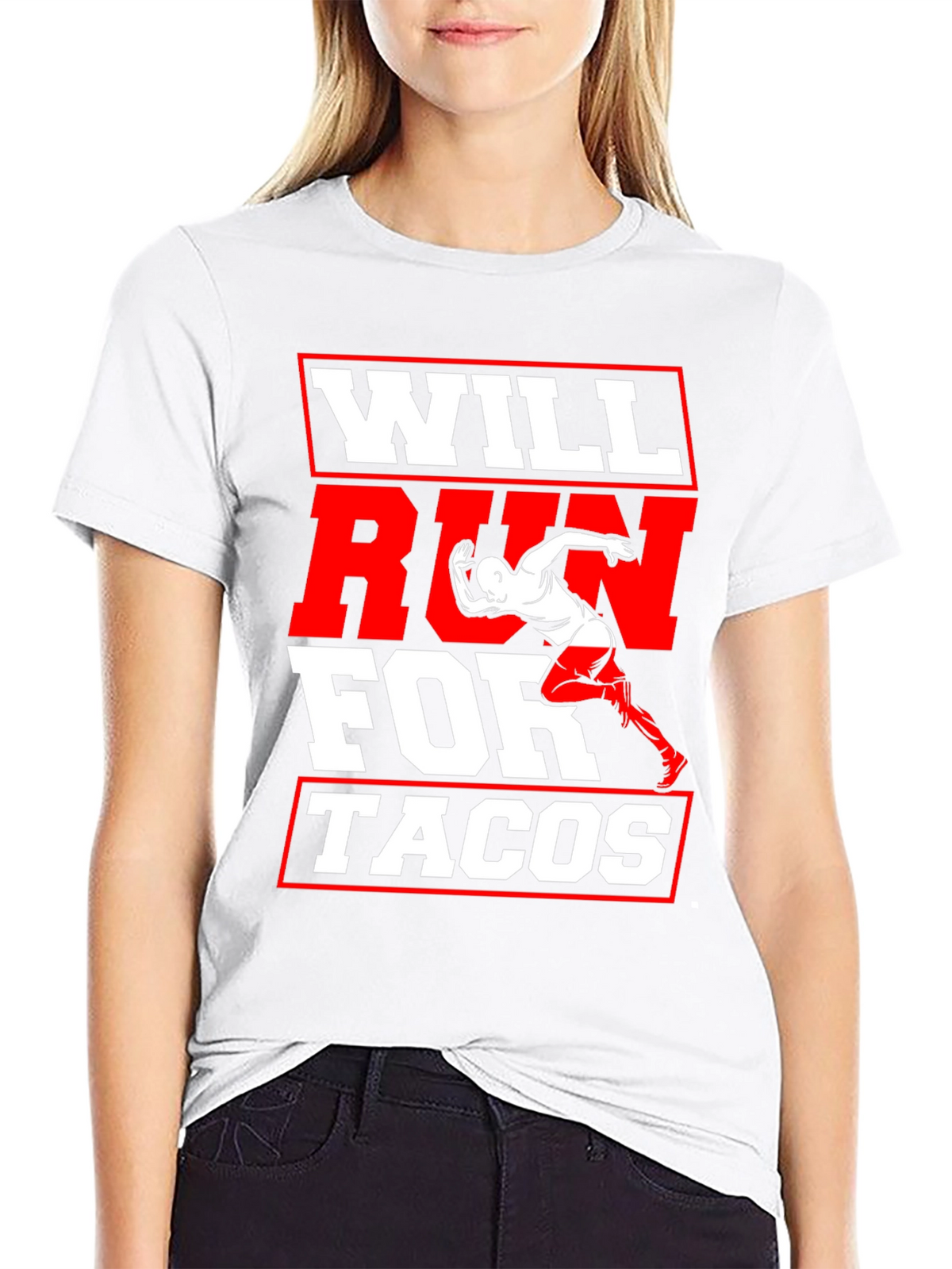 Will Run for Tacos Graphic T-Shirt