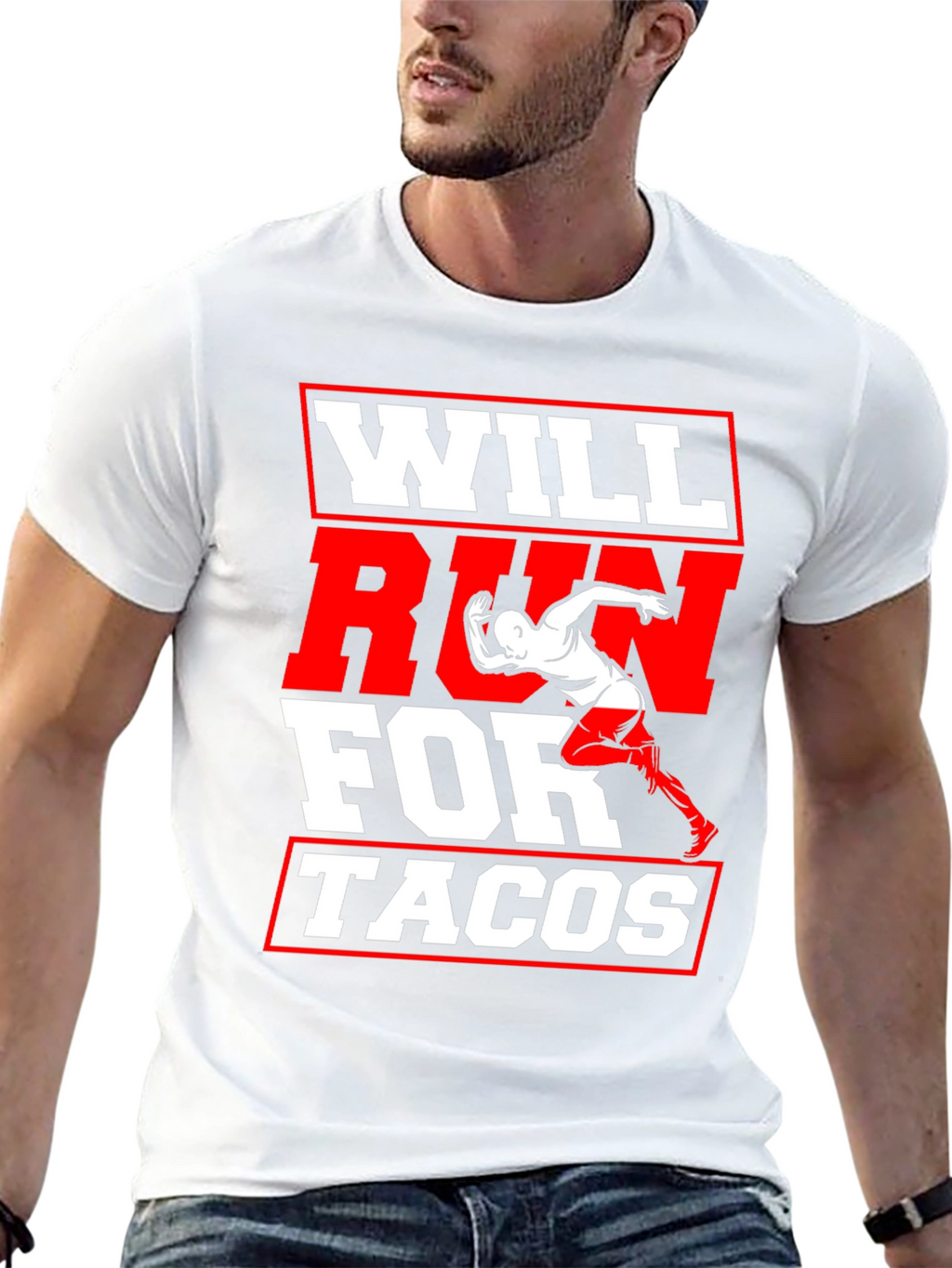 Will Run for Tacos Graphic T-Shirt