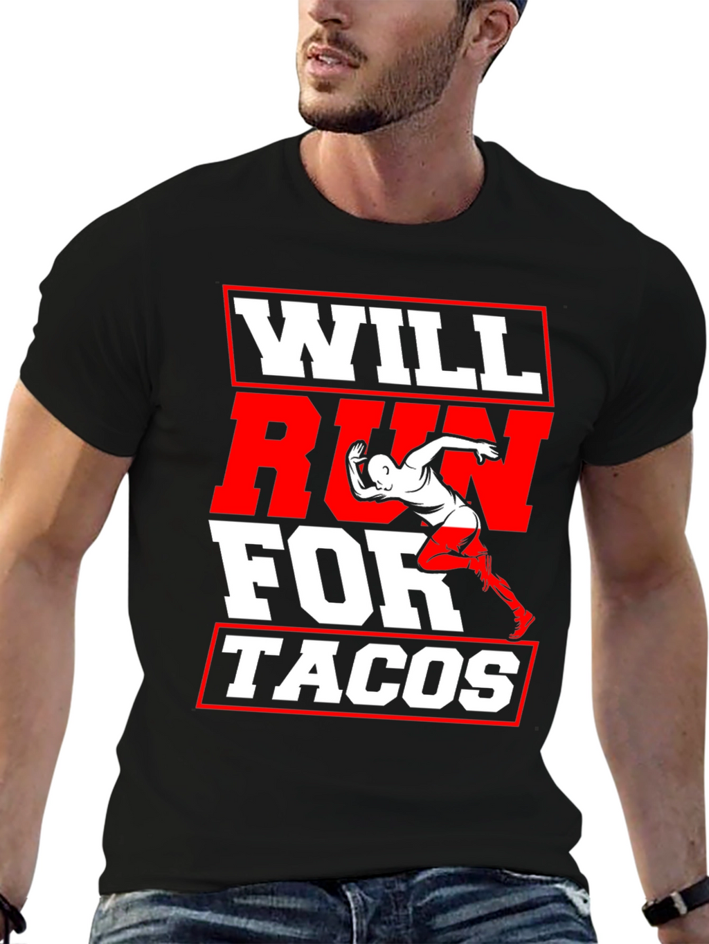 Will Run for Tacos Graphic T-Shirt