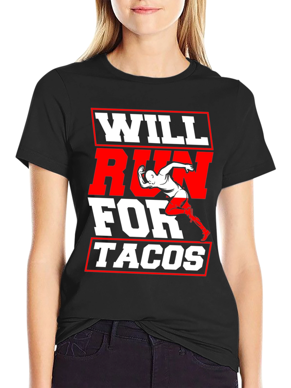Will Run for Tacos Graphic T-Shirt
