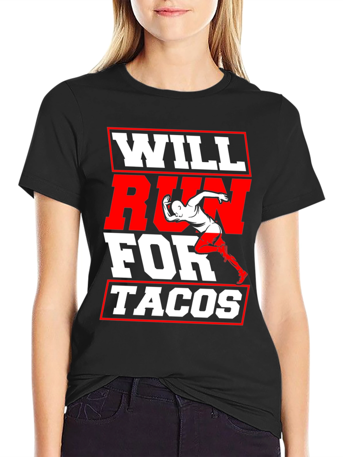 Will Run for Tacos Graphic T-Shirt