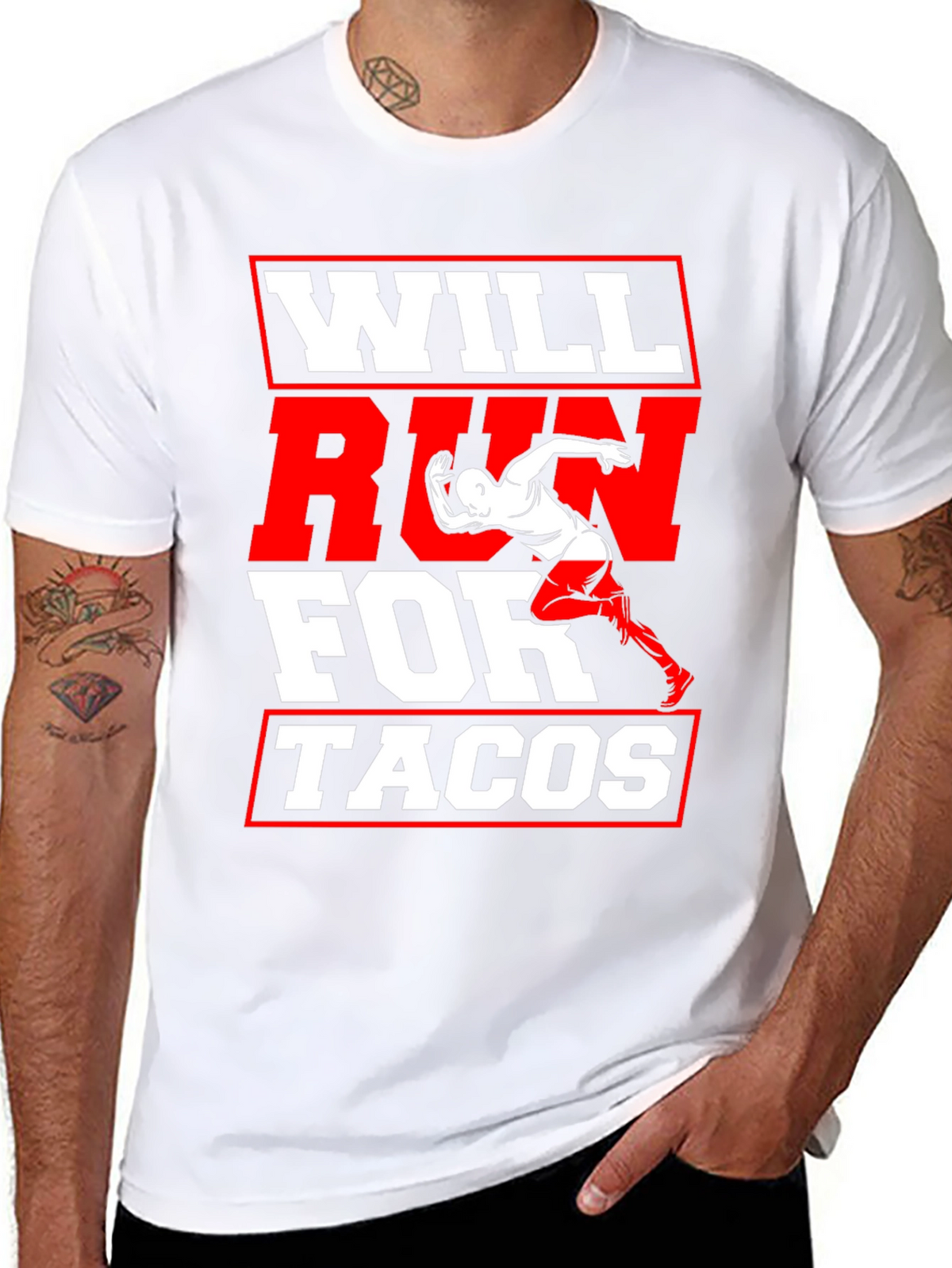 Will Run for Tacos Graphic T-Shirt