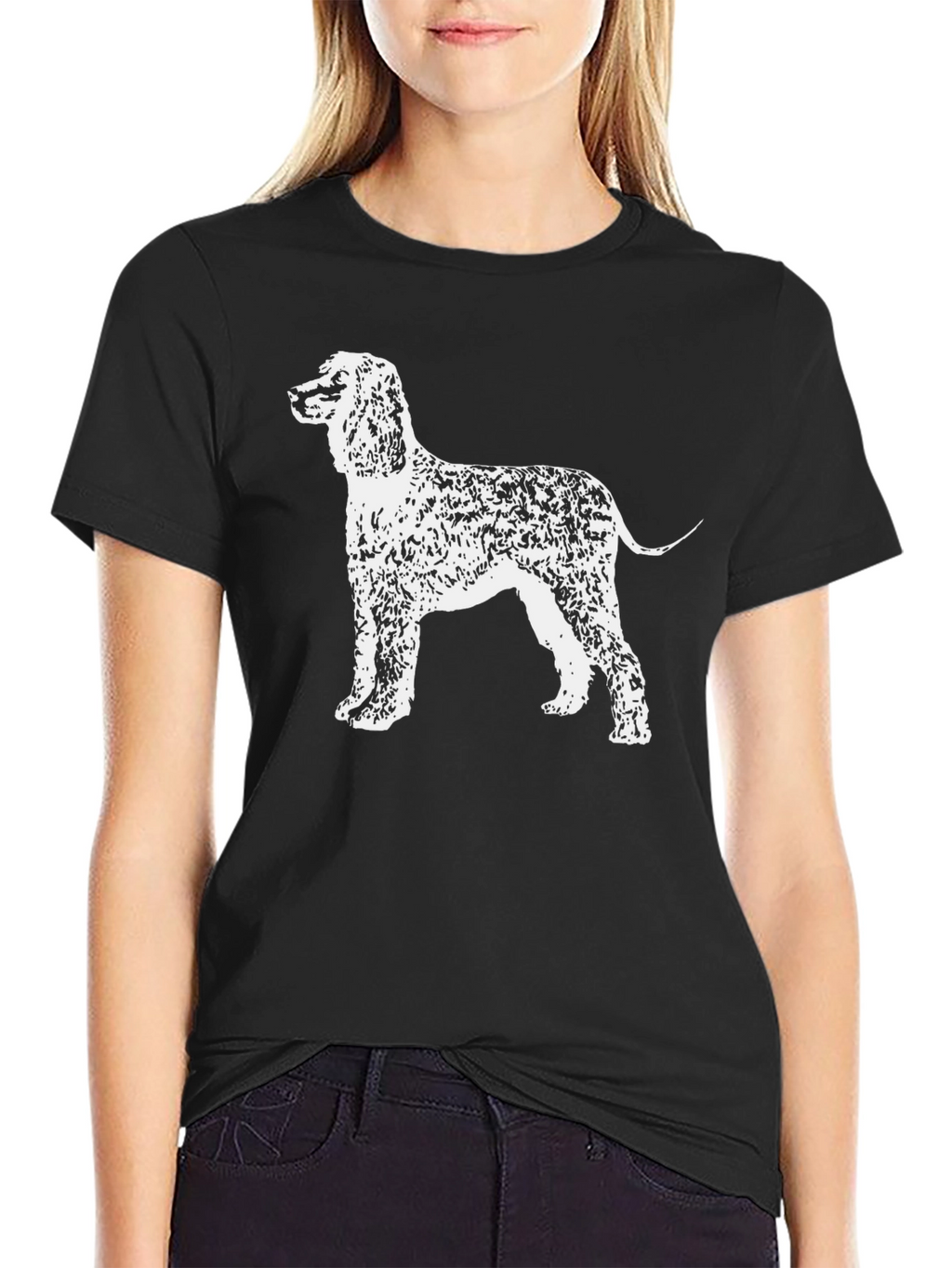 Black Dog T-Shirt - Cocker Spaniel Graphic Tee