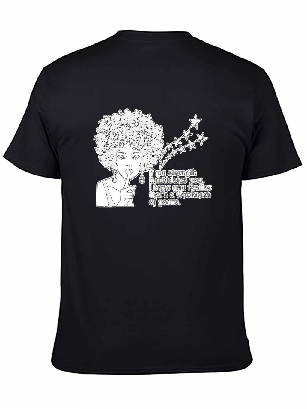 Empowered Afro Woman T-Shirt - Strength & Confidence