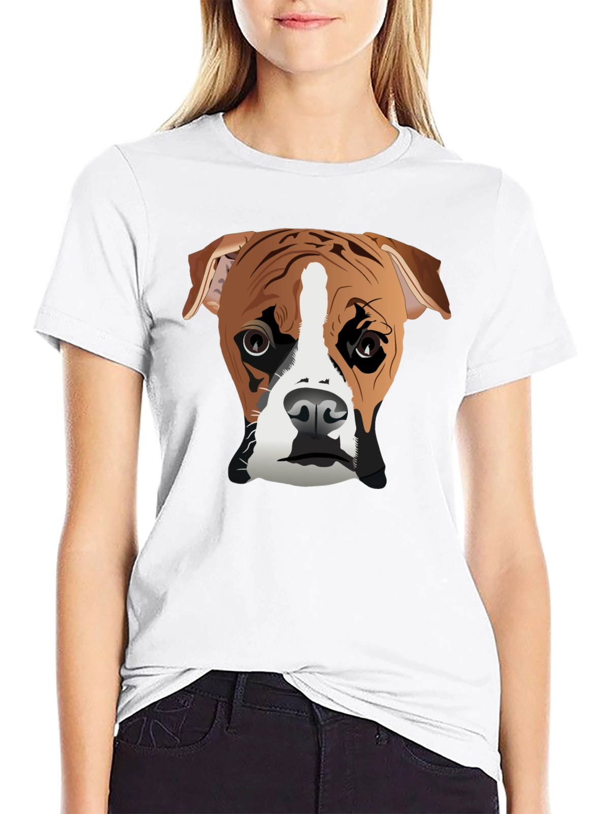 Boxer Dog Graphic Tee - Cool Canine Style