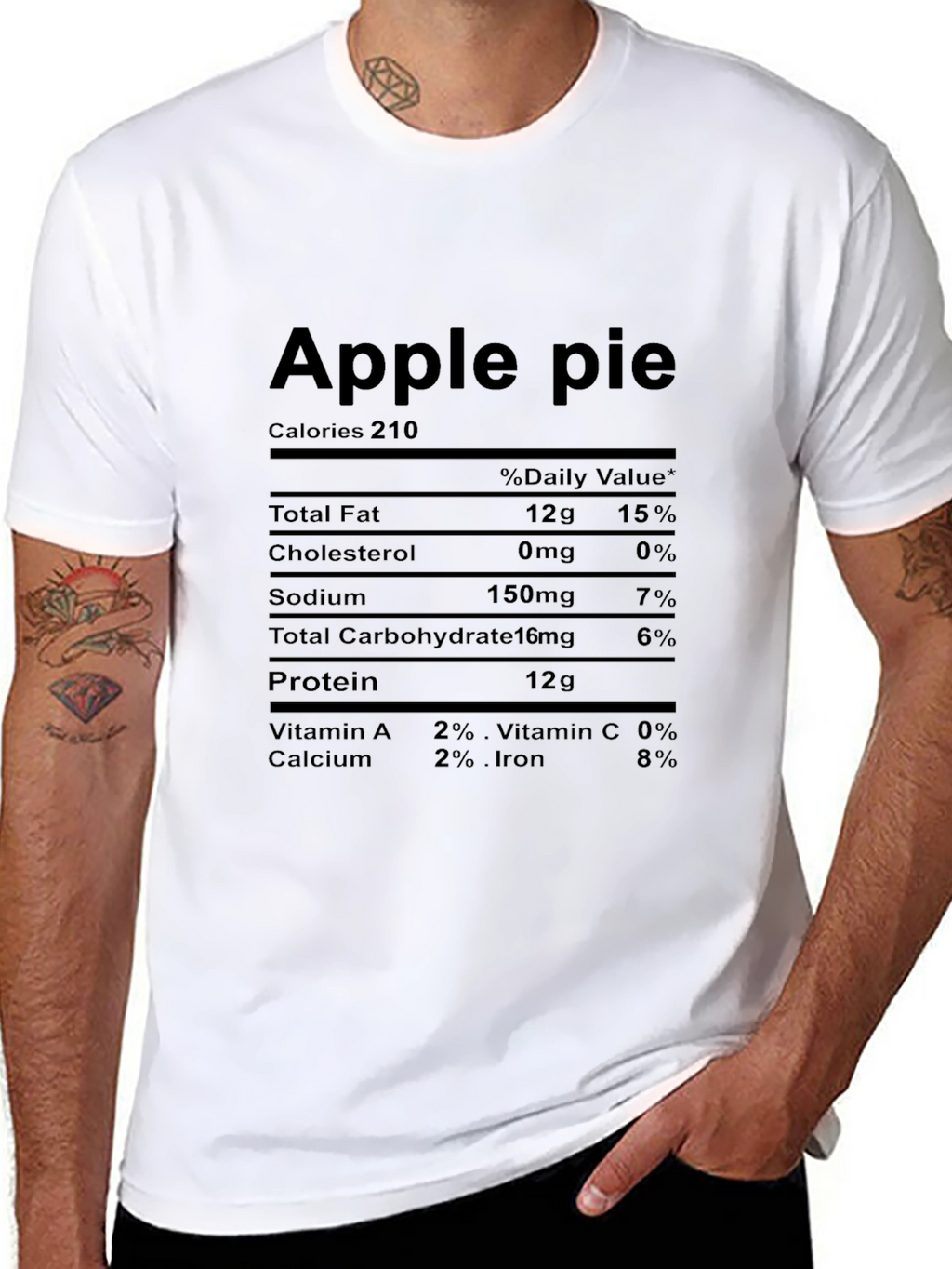 Apple Pie Nutrition Facts T-Shirt