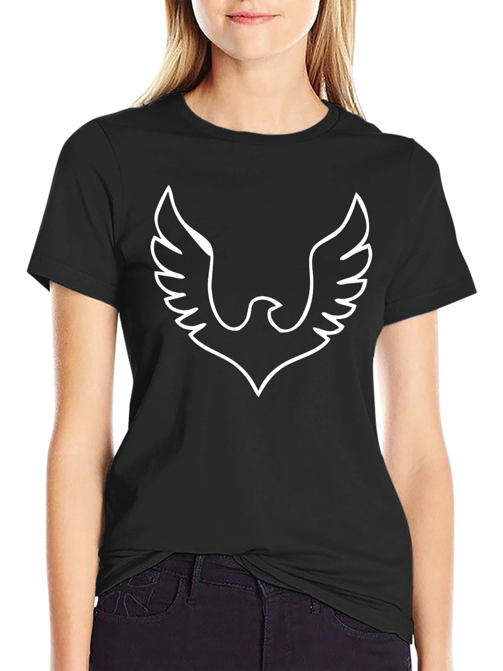 Phoenix Graphic Tee - Black Cotton Blend