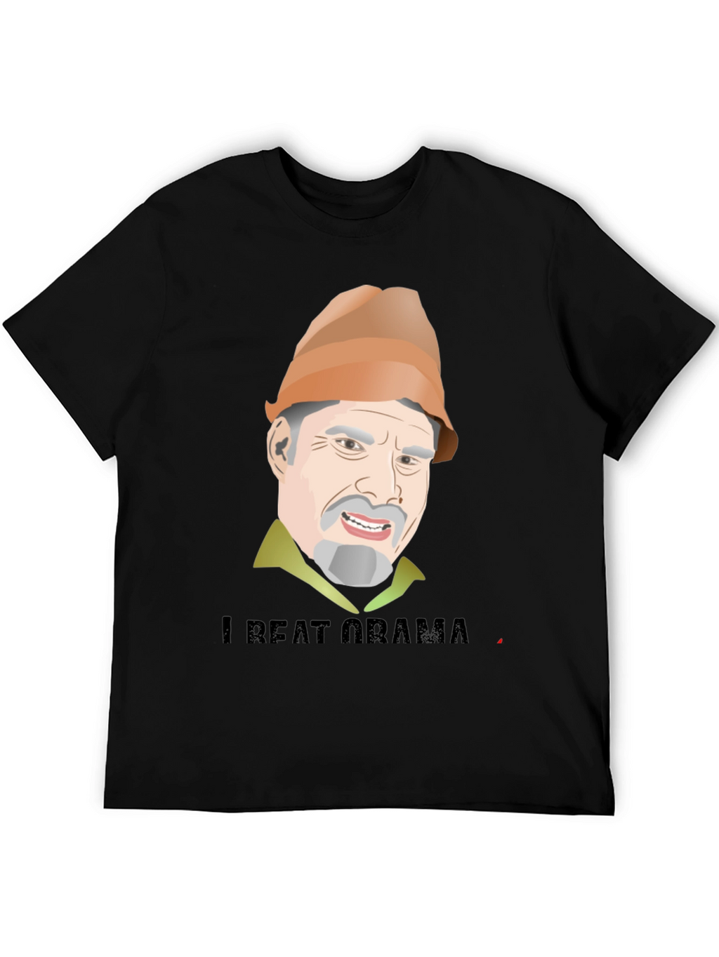 I Beat Obama T-Shirt Funny Political Humor Tee
