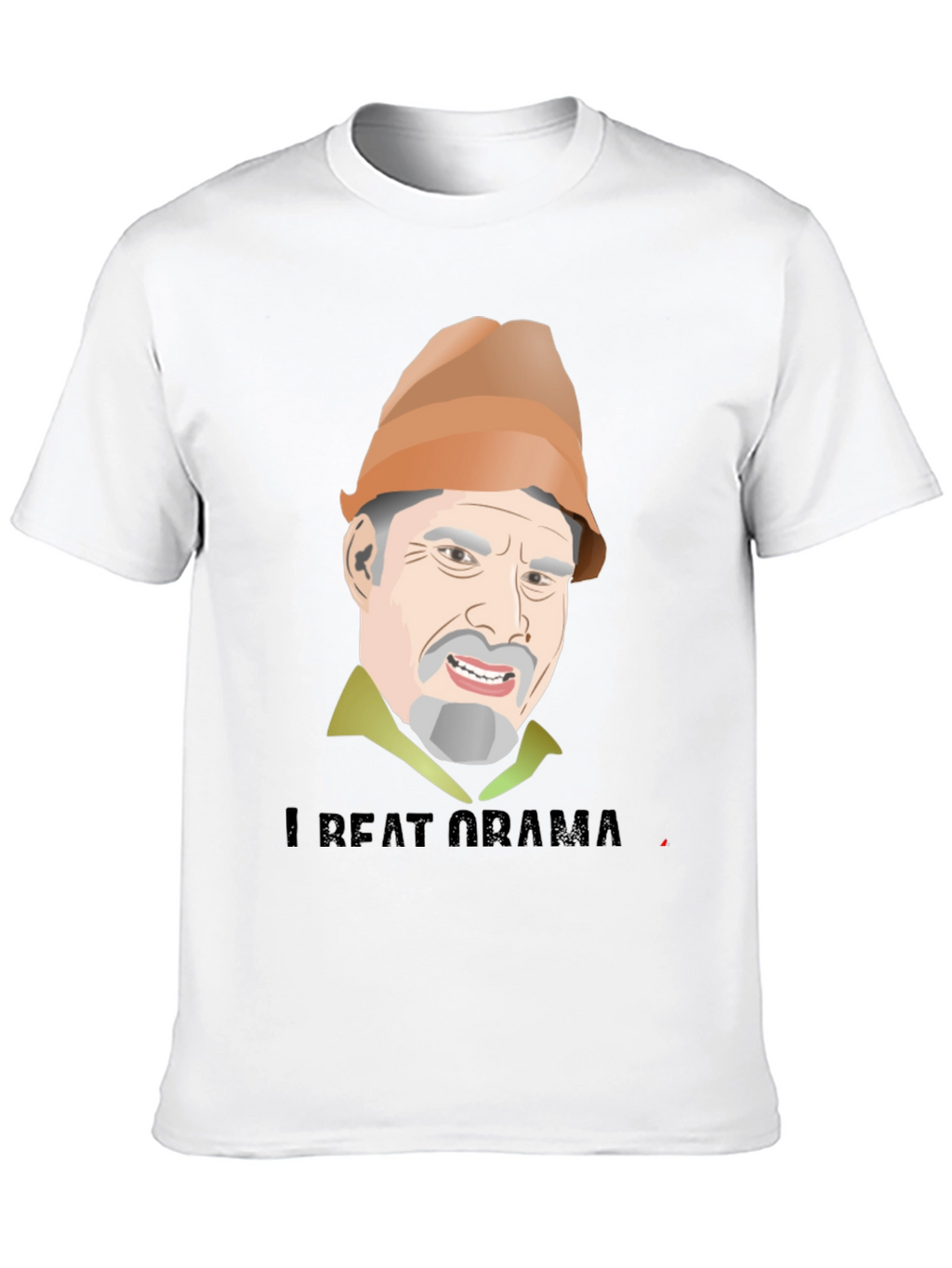 I Beat Obama T-Shirt Funny Political Humor Tee
