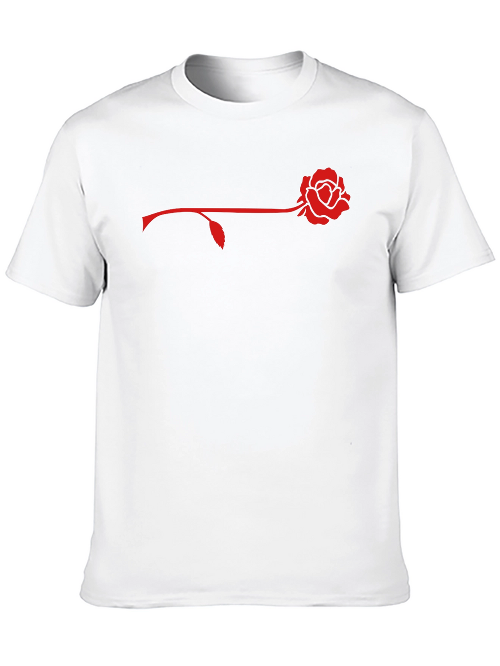 Rose Graphic Mens Black T-Shirt