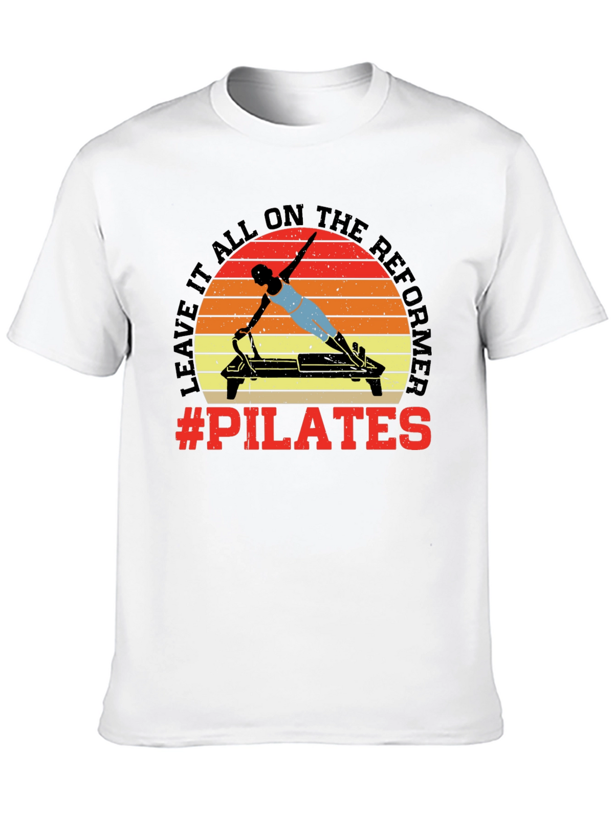 Pilates Reformer Graphic Tee - Workout Ready!