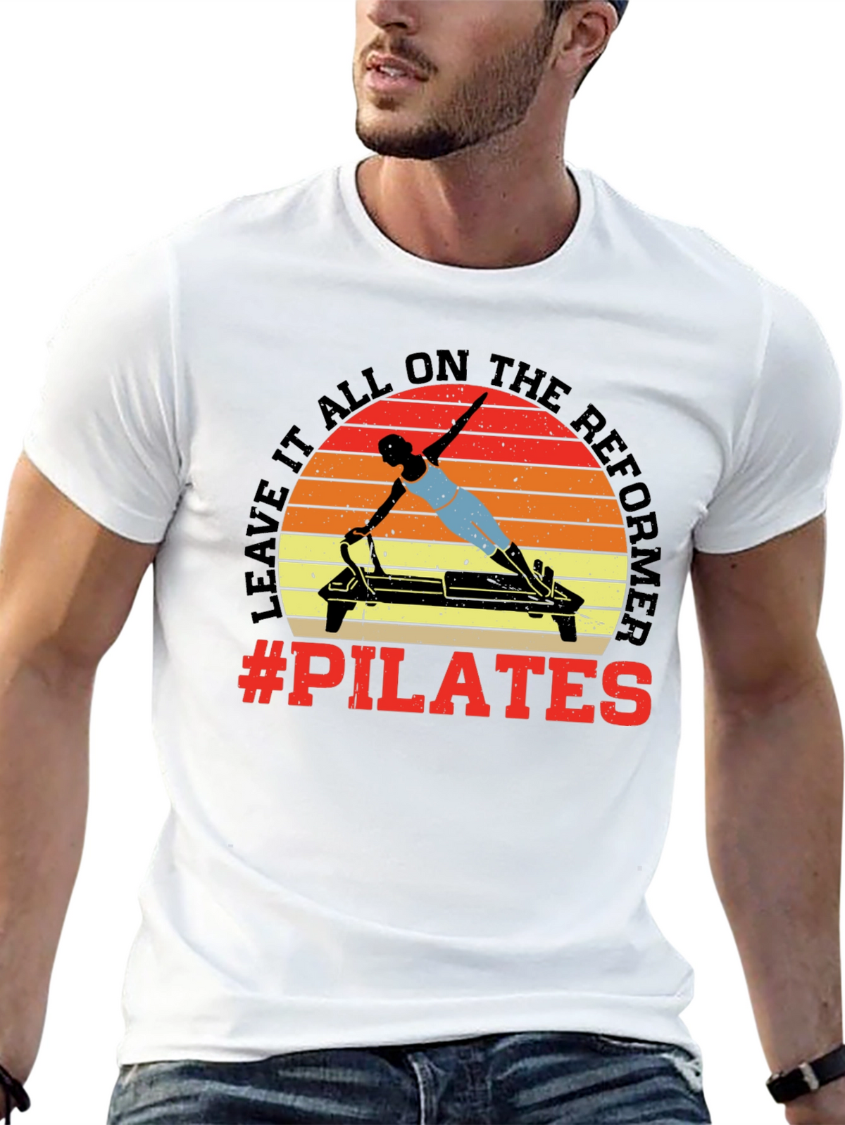 Pilates Reformer Graphic Tee - Workout Ready!