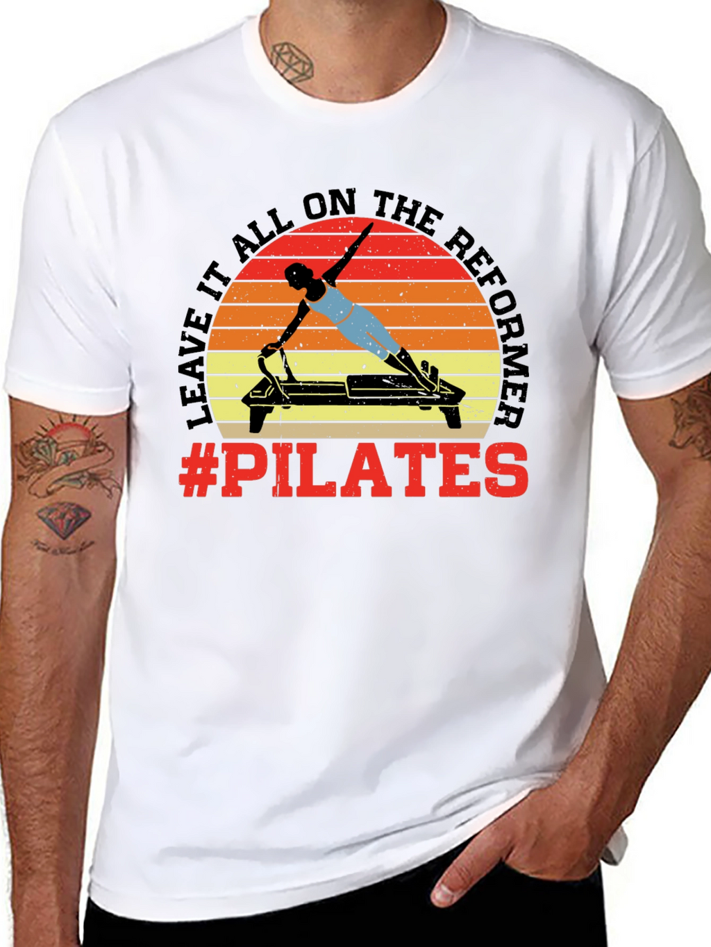 Pilates Reformer Graphic Tee - Workout Ready!