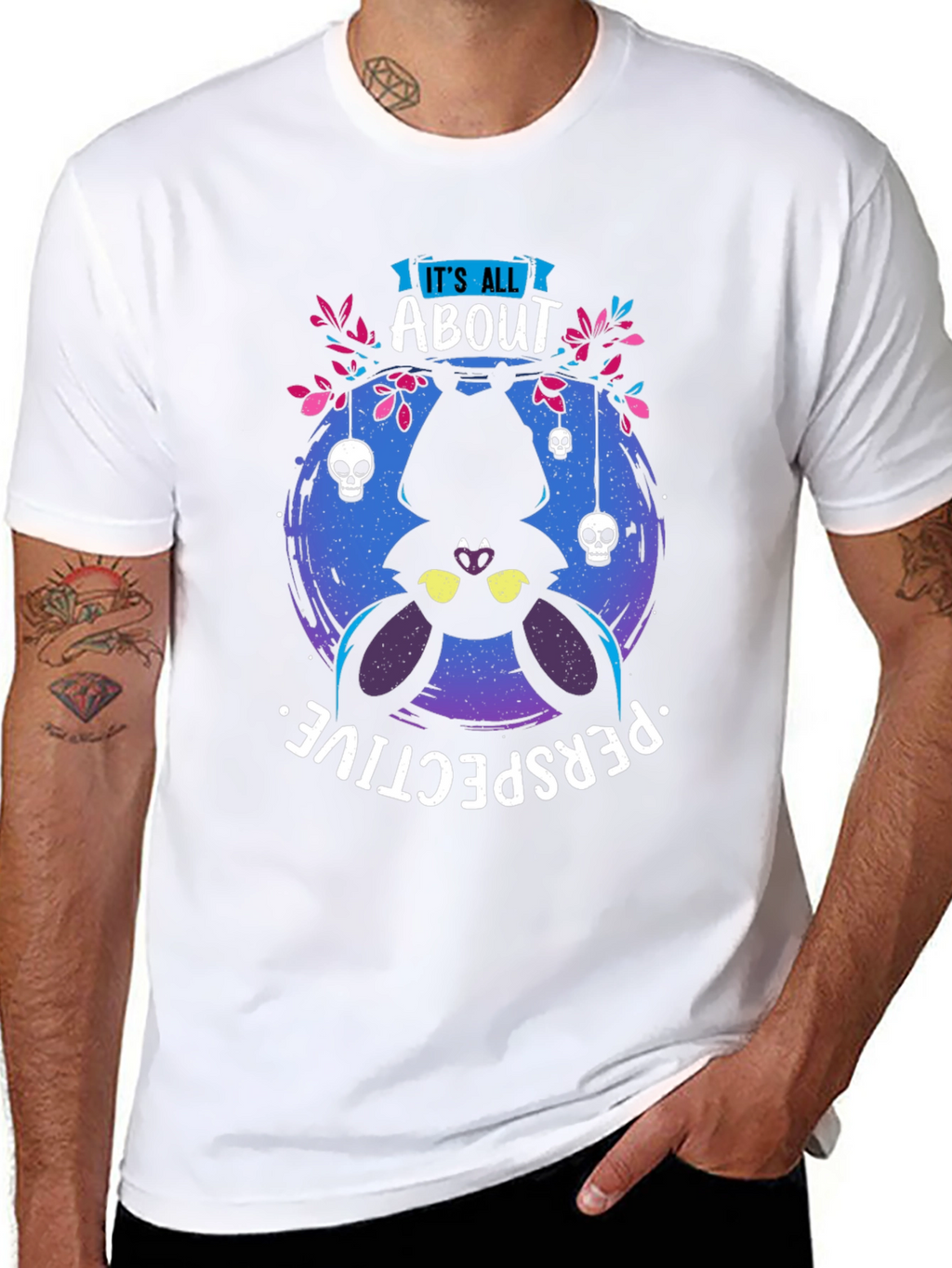 Upside Down Bat T-Shirt