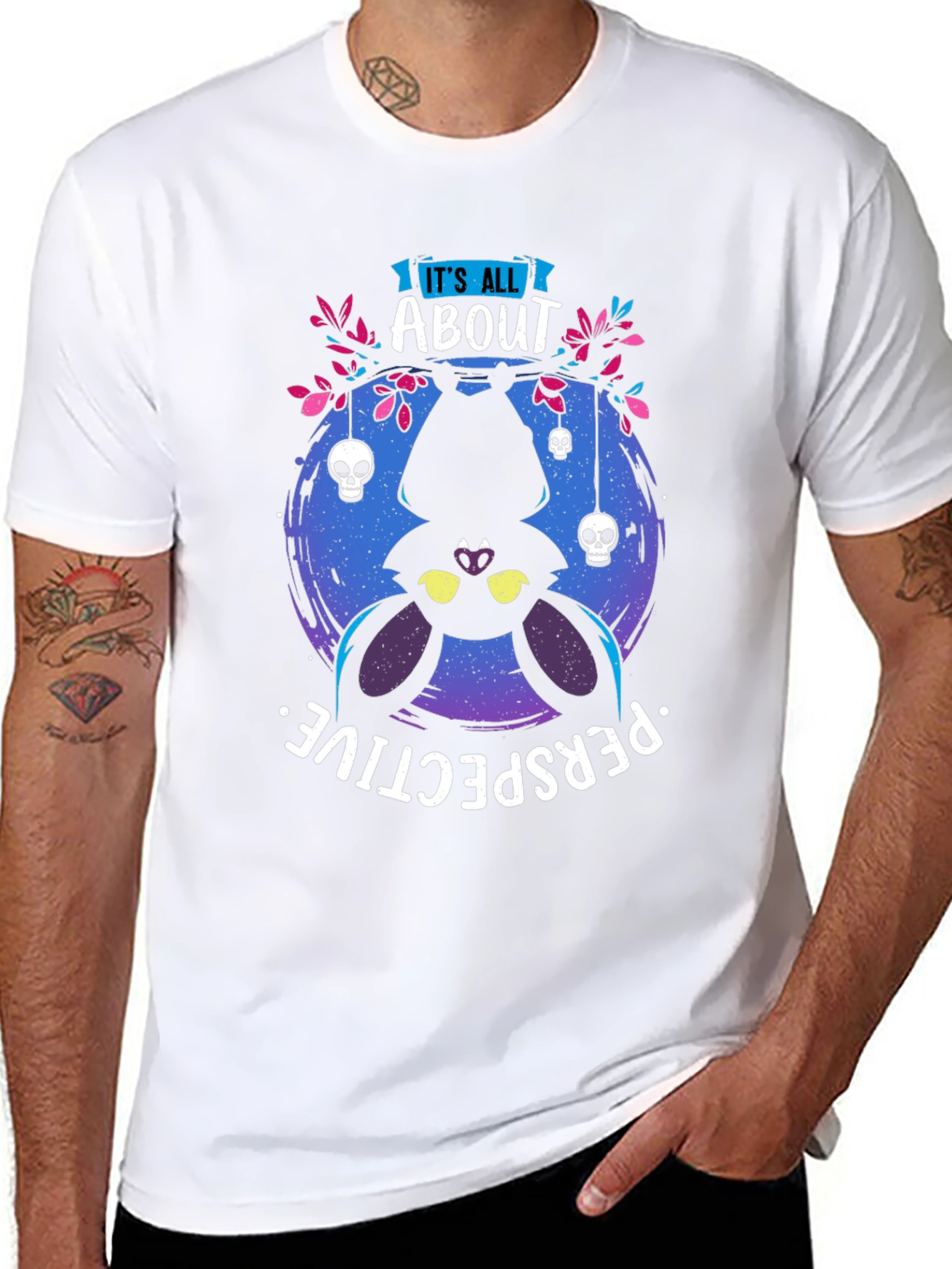 Upside Down Bat T-Shirt