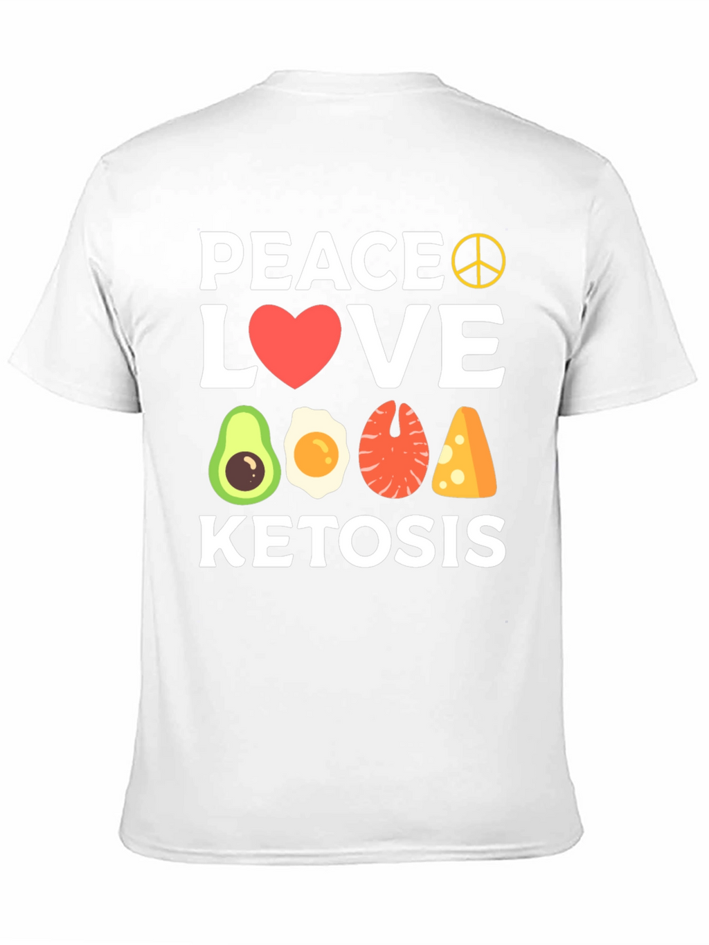 Peace Love Ketosis Black T-Shirt