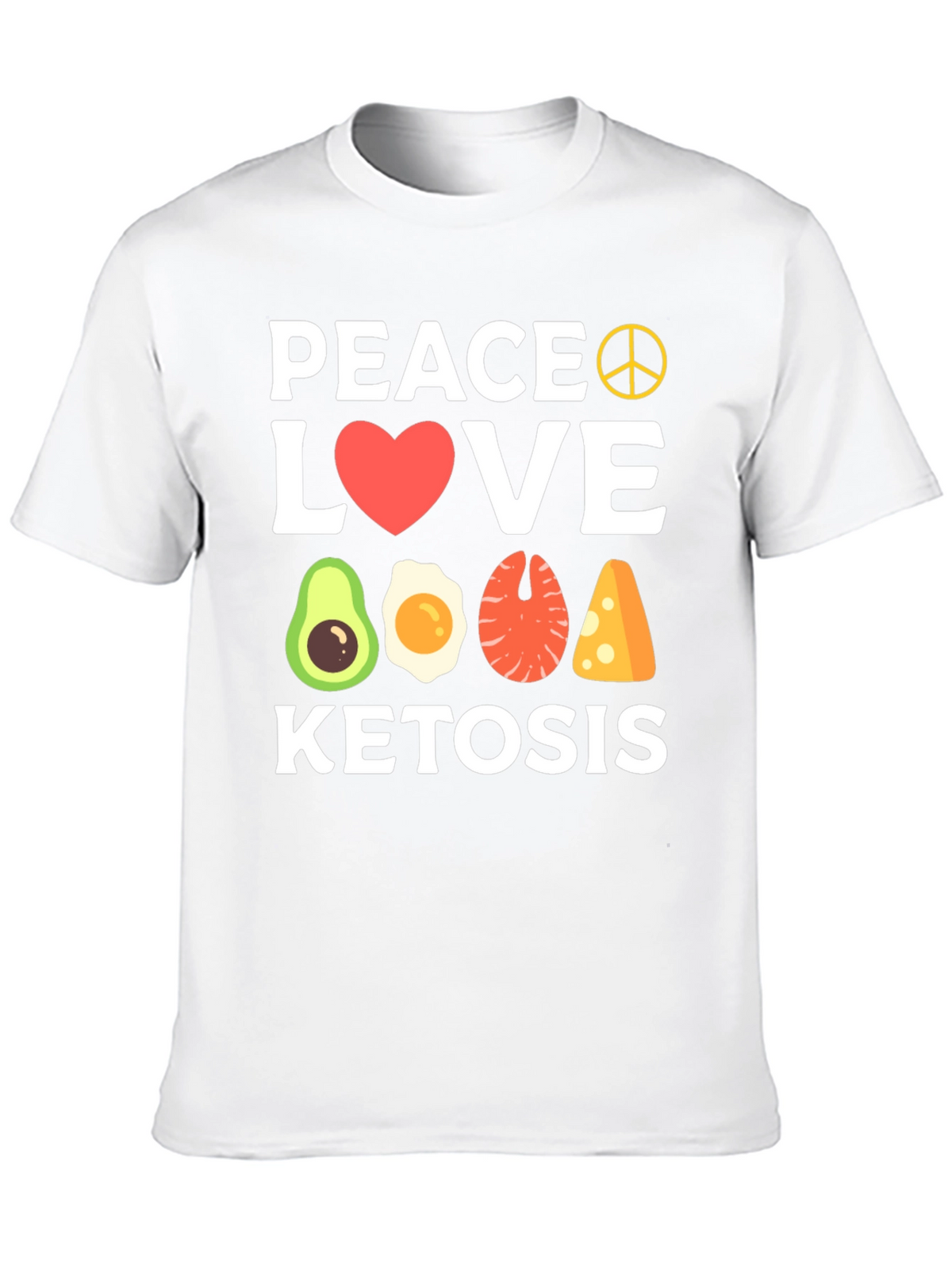 Peace Love Ketosis Black T-Shirt