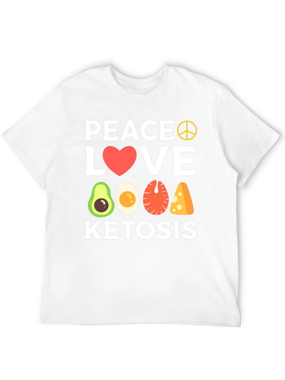 Peace Love Ketosis Black T-Shirt