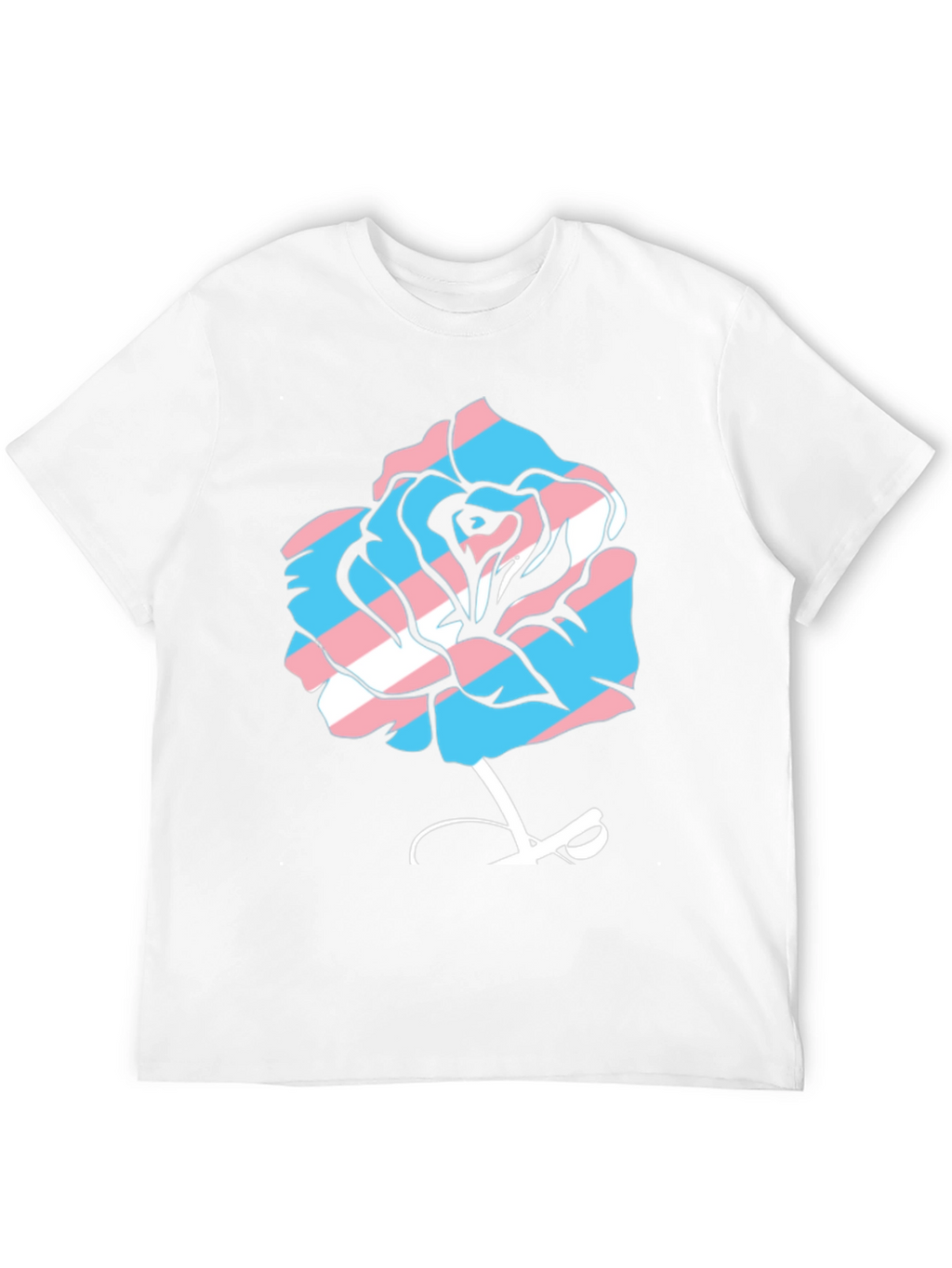 Transgender Pride Rose Graphic Tee