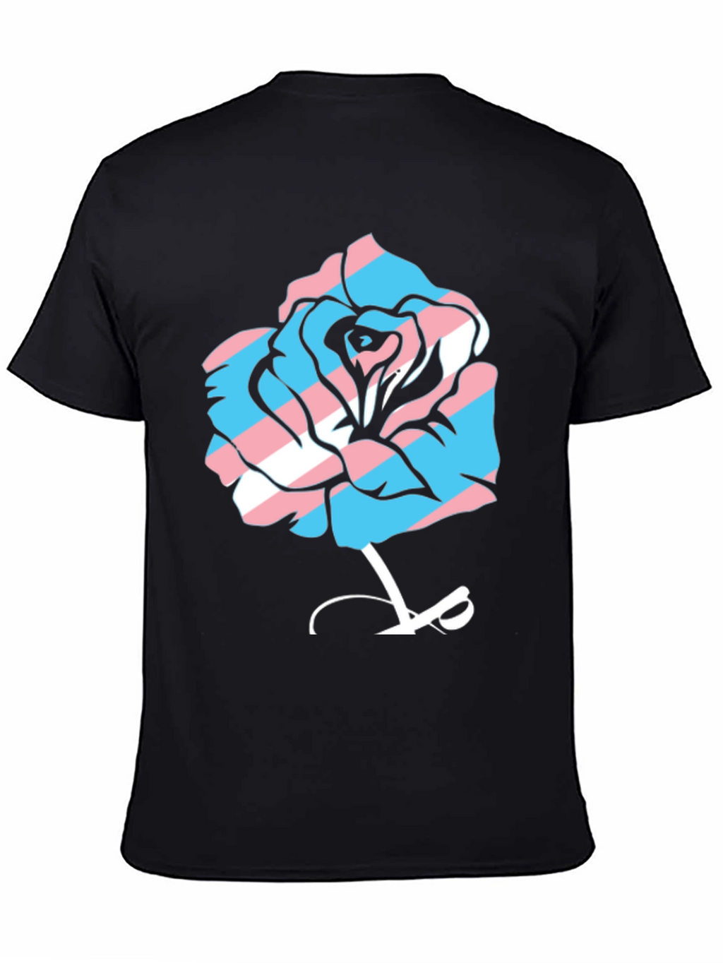 Transgender Pride Rose Graphic Tee