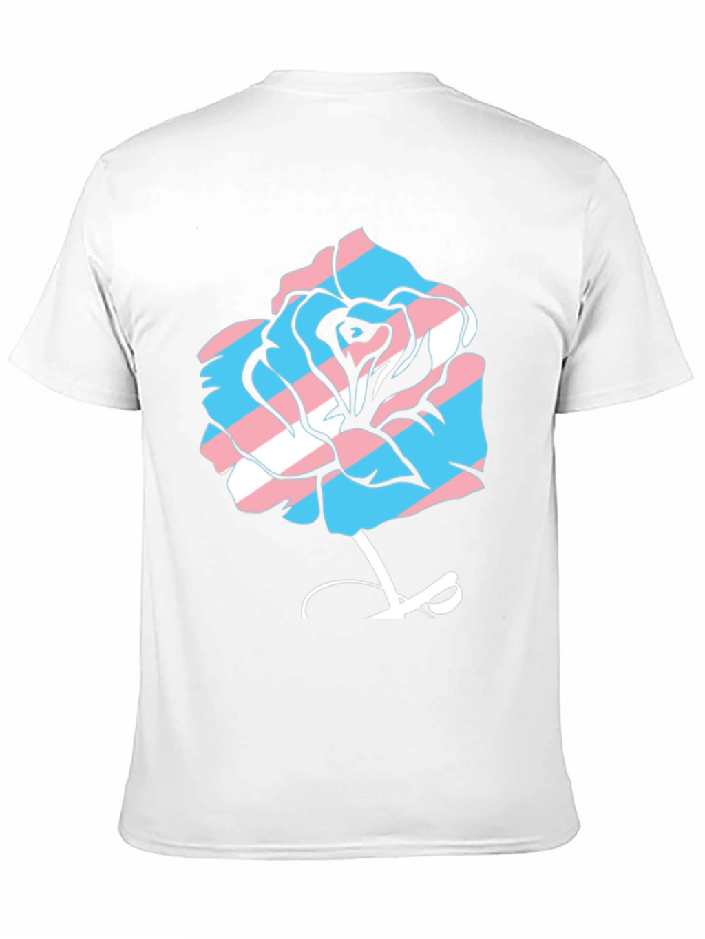 Transgender Pride Rose Graphic Tee