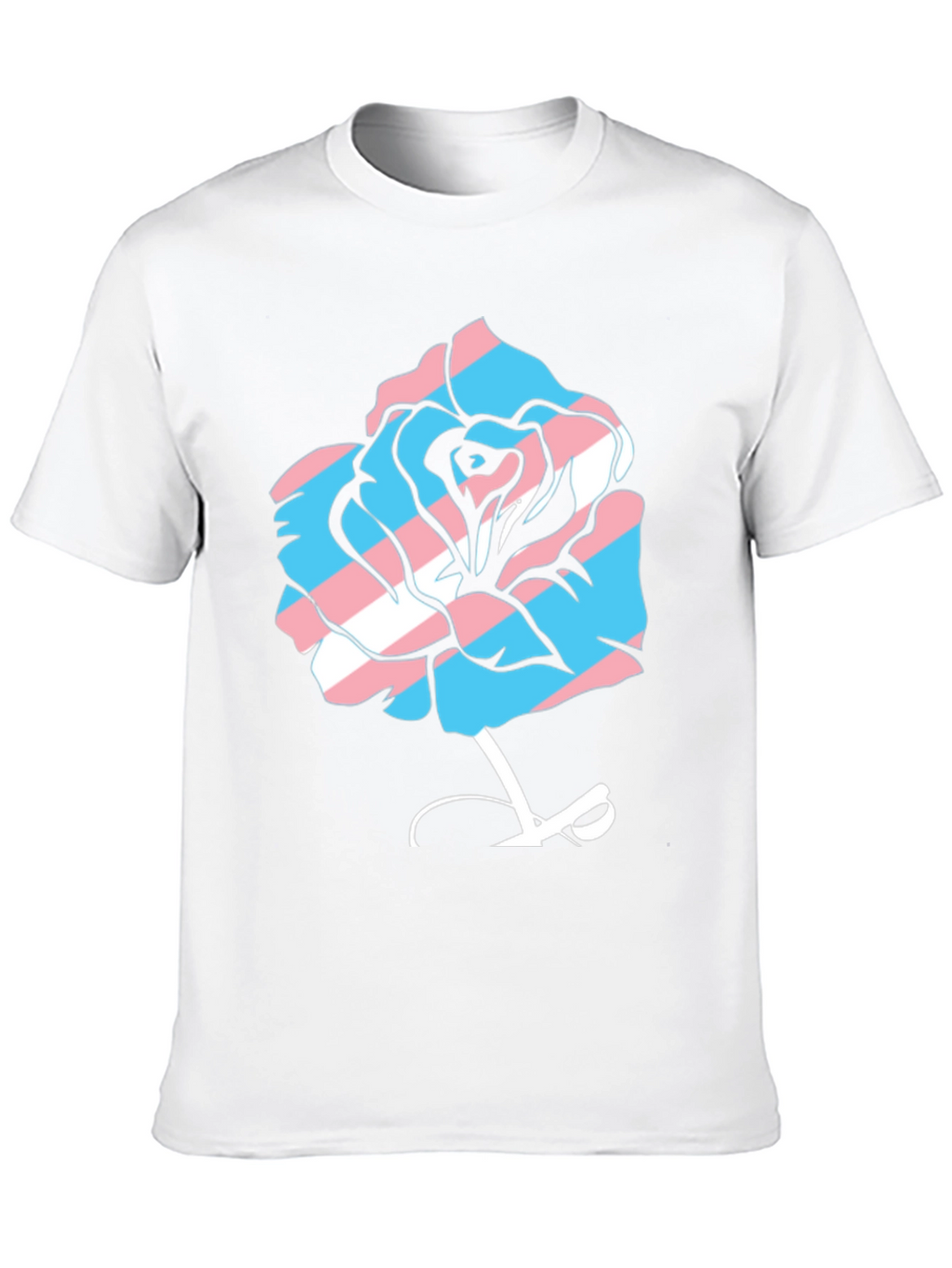 Transgender Pride Rose Graphic Tee