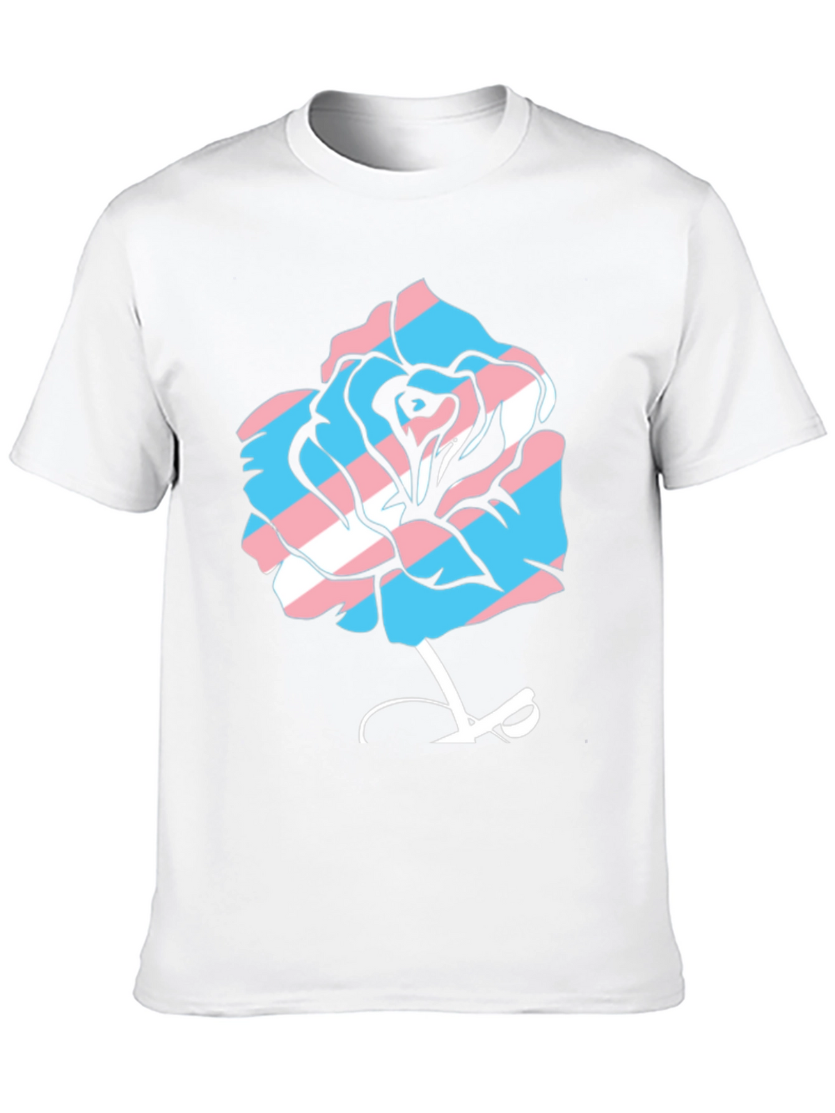 Transgender Pride Rose Graphic Tee