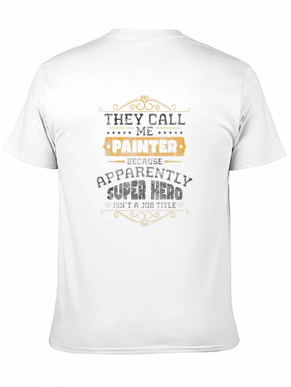 Painter Superhero T-Shirt - Black Graphic Tee