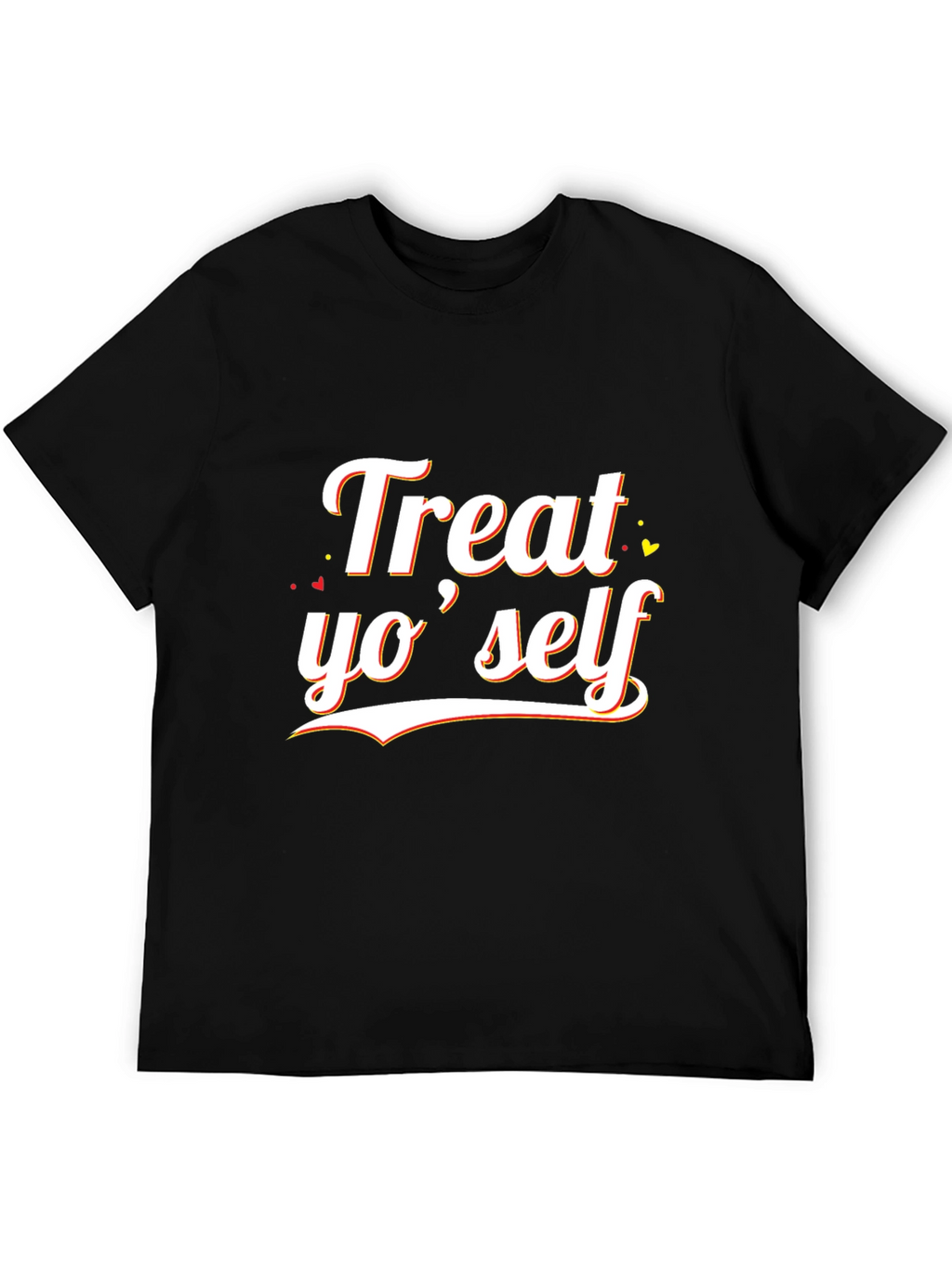 Treat Yo Self Black Graphic Tee