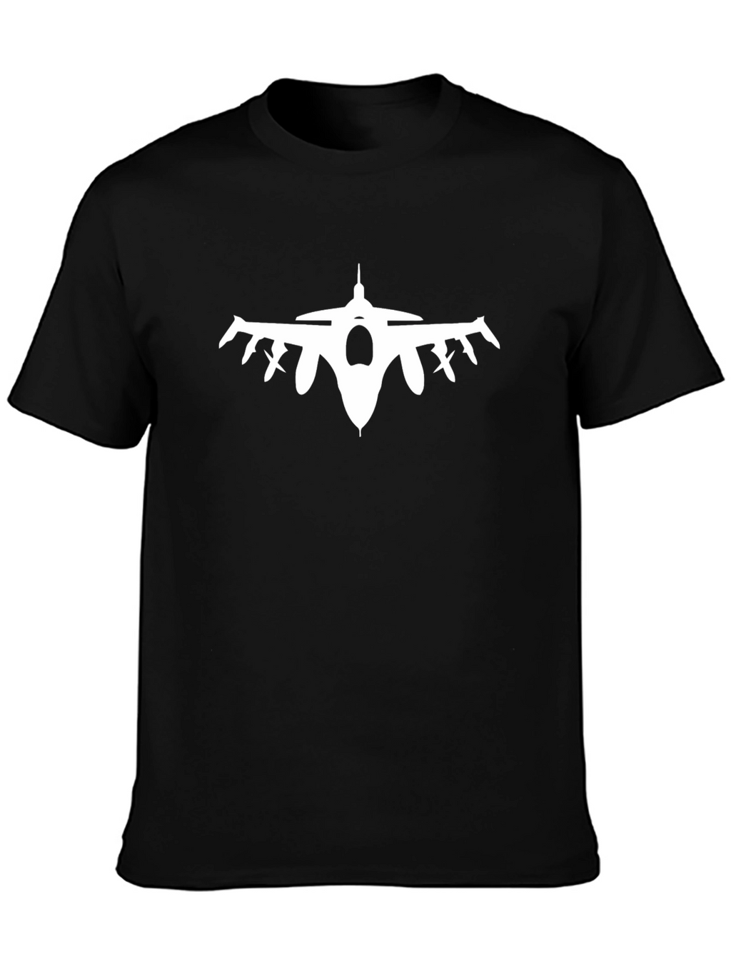 Jet Fighter Graphic Black T-Shirt