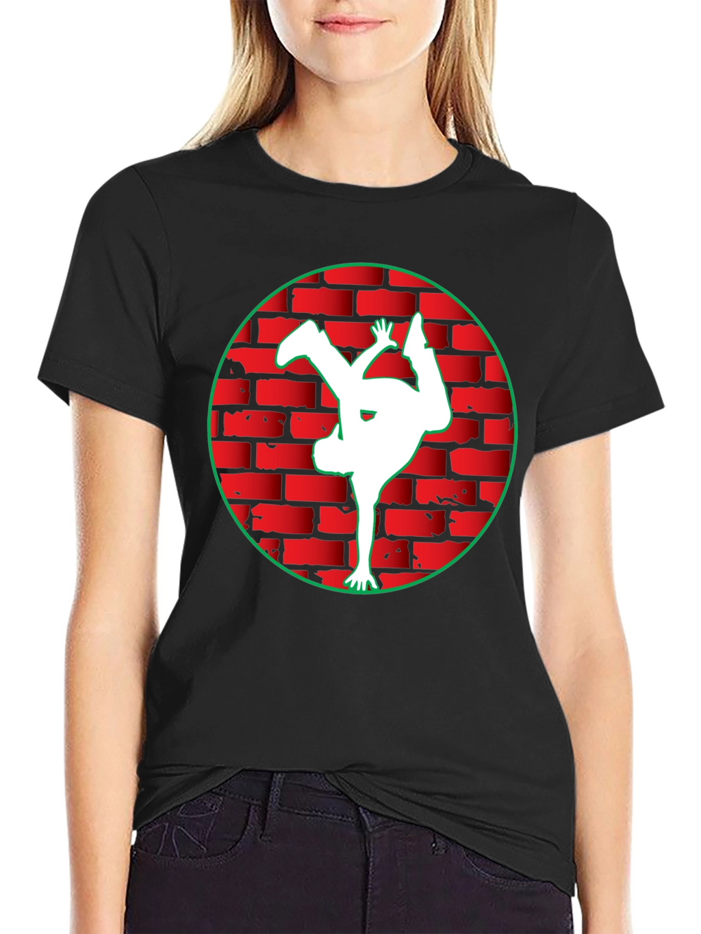 Street Dancer Graphic Tee - Black Casual T-Shirt