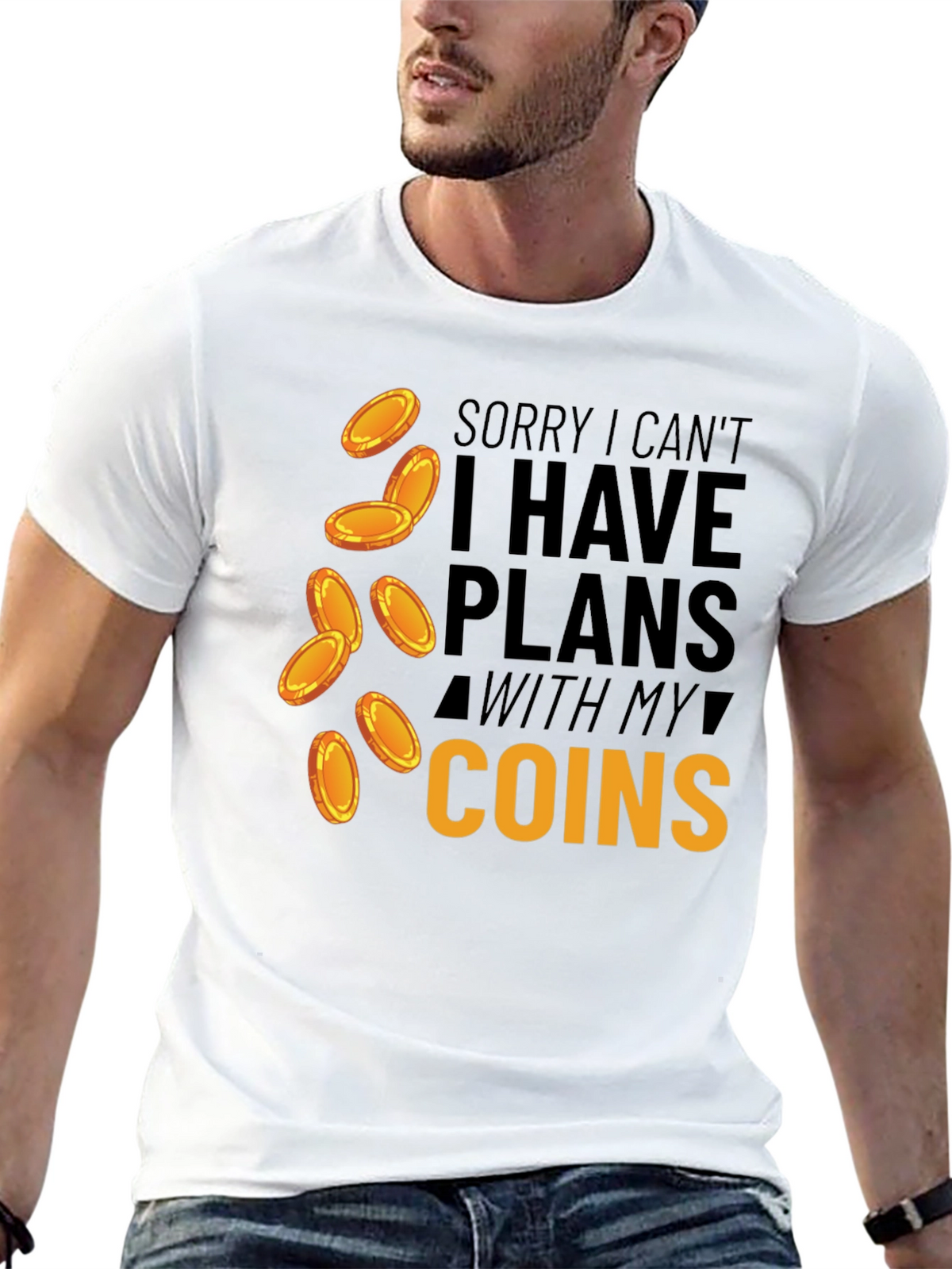 Plans With Coins T-Shirt Funny Money Tee