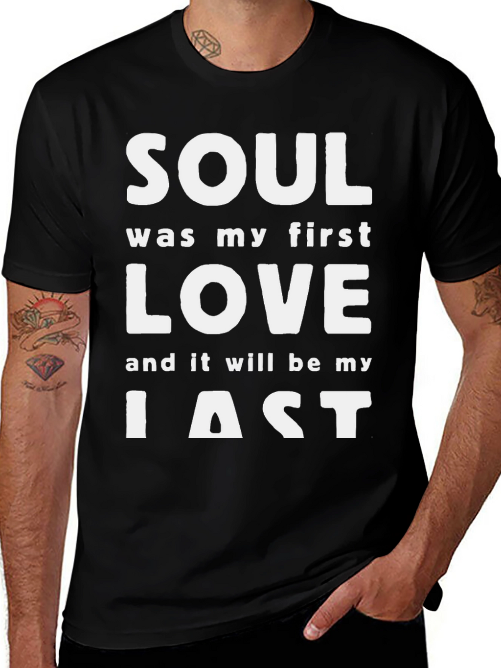 Soul Music Lover Black T-Shirt