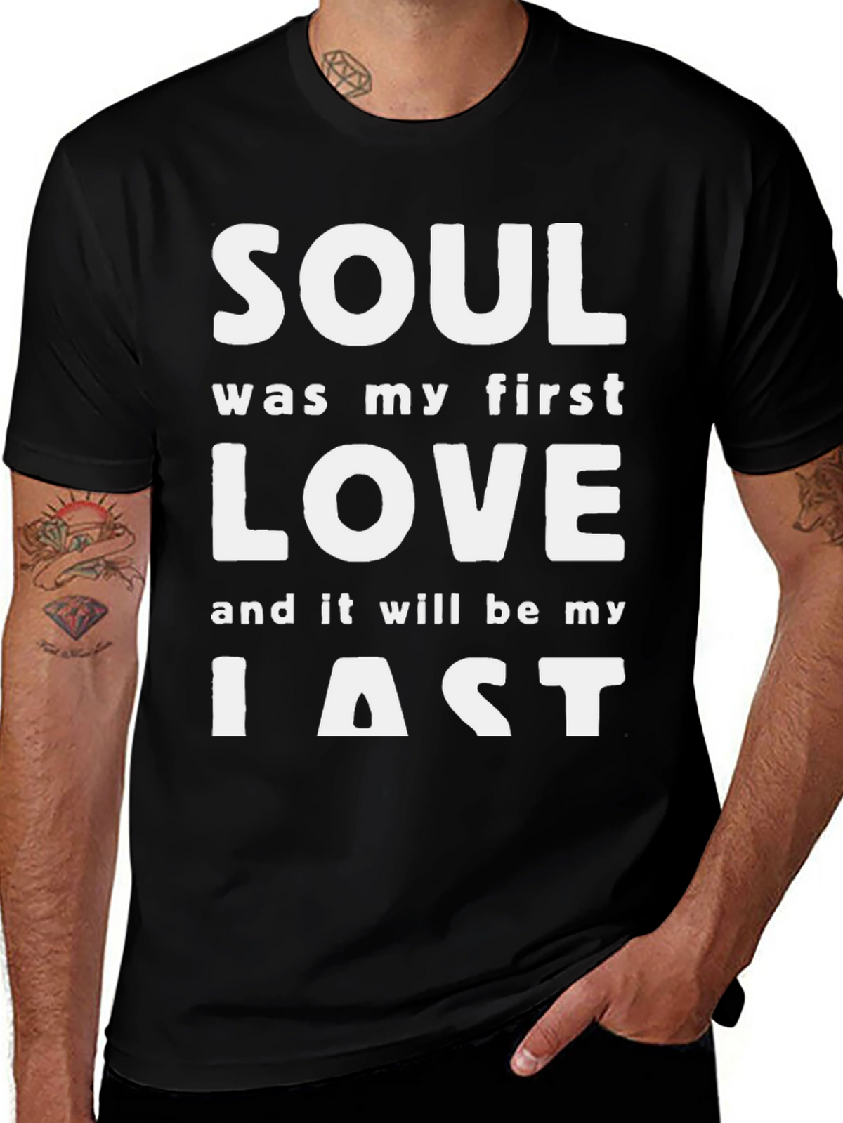 Soul Music Lover Black T-Shirt