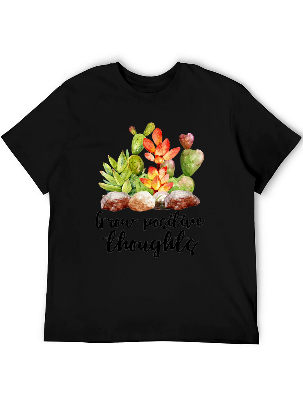 Grow Positive Thoughts T-Shirt - Unisex Soft Cotton Tee