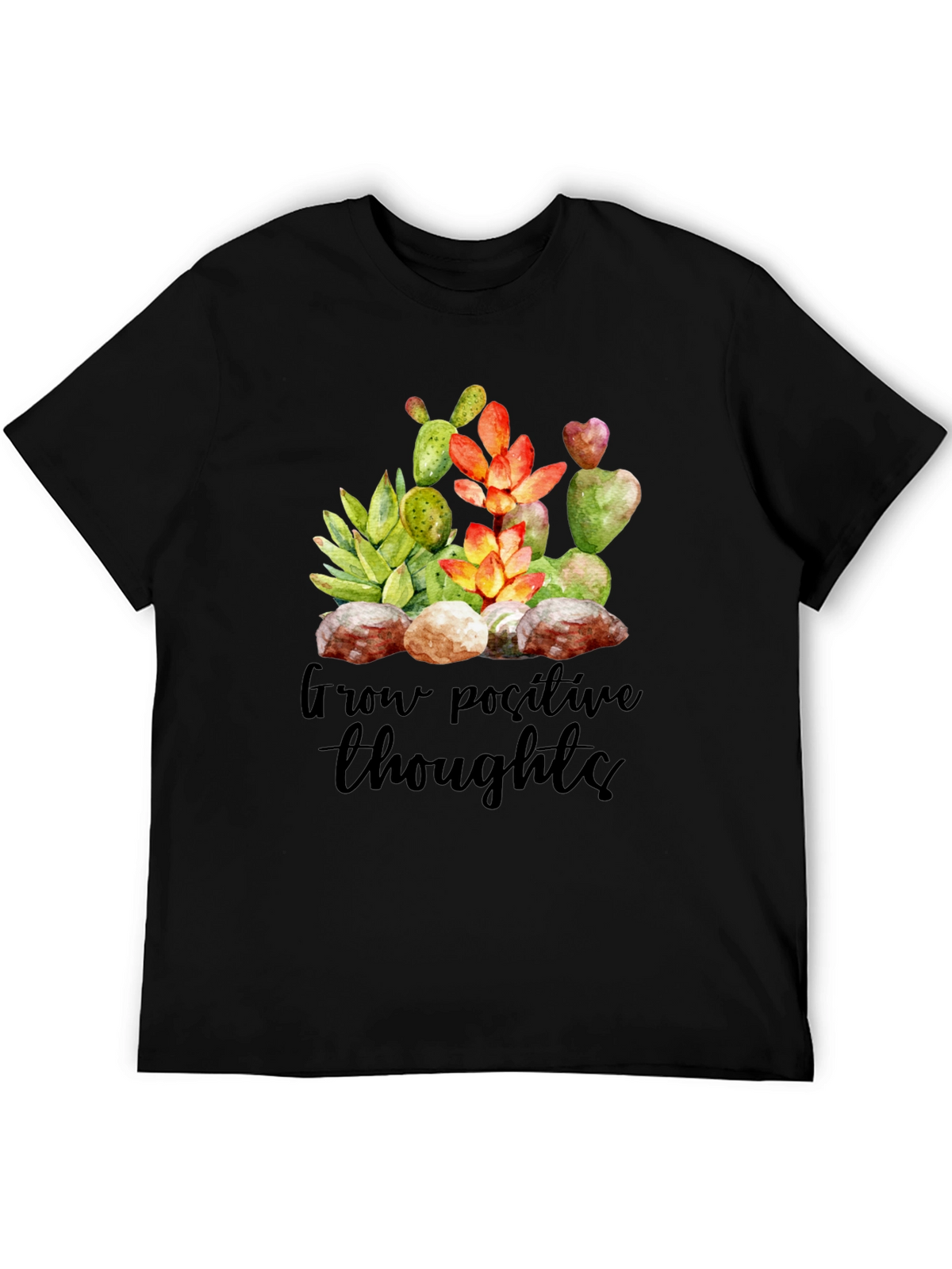 Grow Positive Thoughts T-Shirt - Unisex Soft Cotton Tee