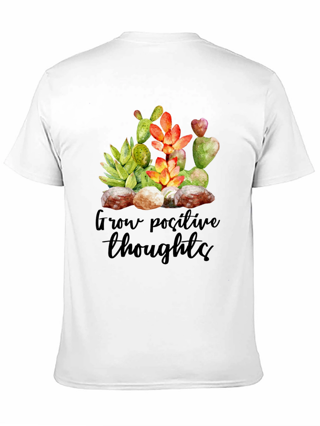 Grow Positive Thoughts T-Shirt - Unisex Soft Cotton Tee