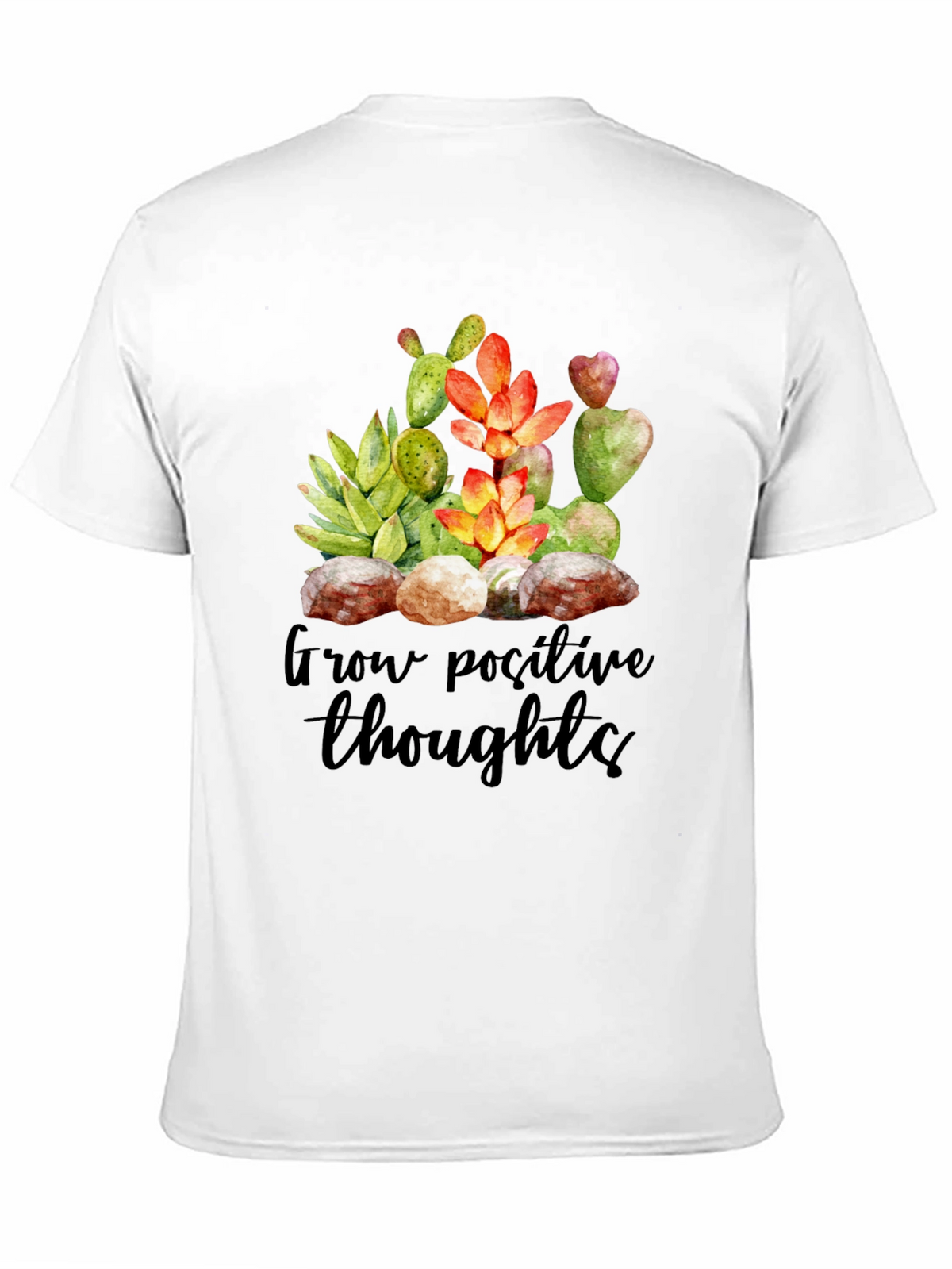 Grow Positive Thoughts T-Shirt - Unisex Soft Cotton Tee
