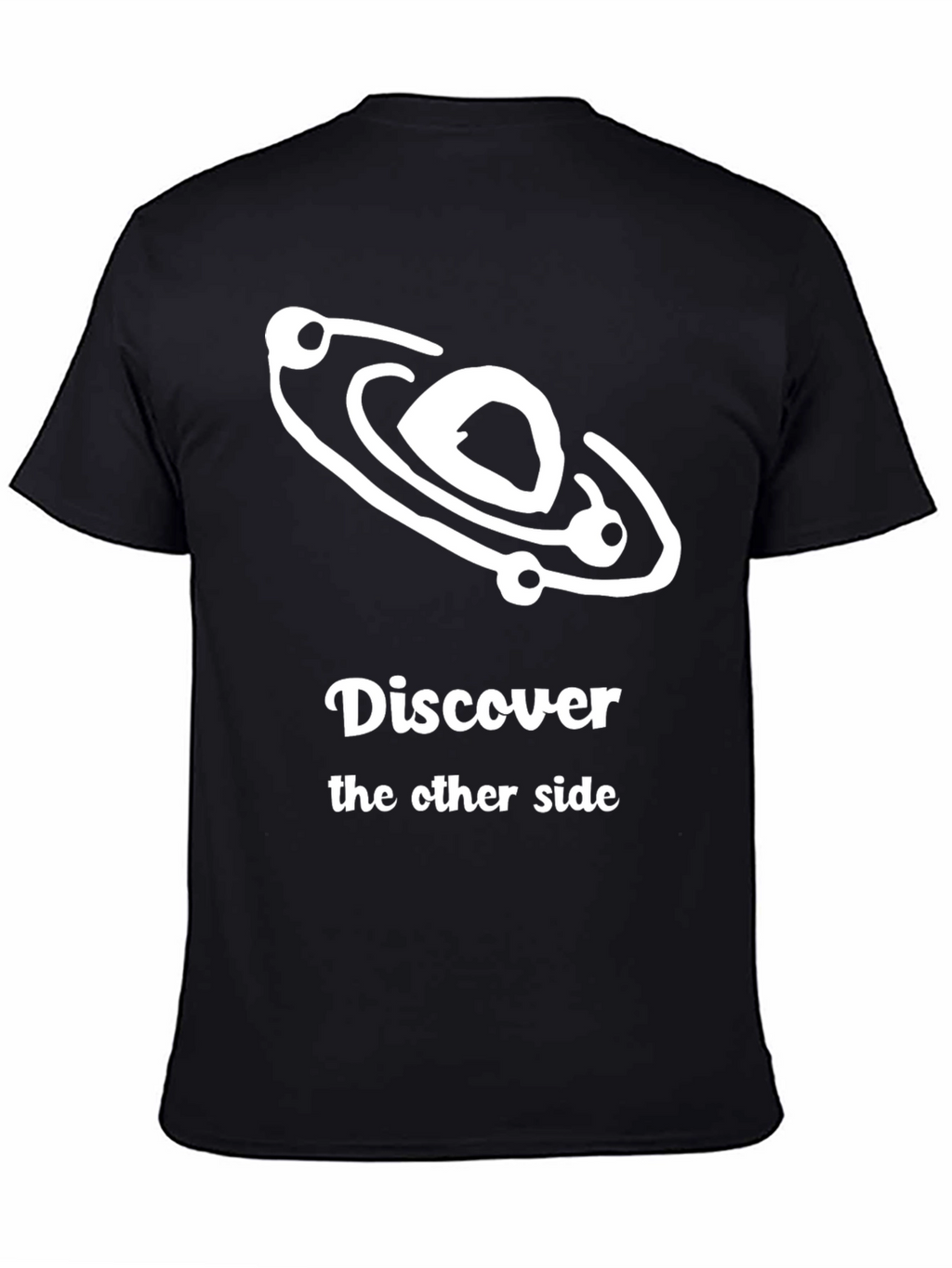 Discover Graphic Tee - Black Cotton T-Shirt