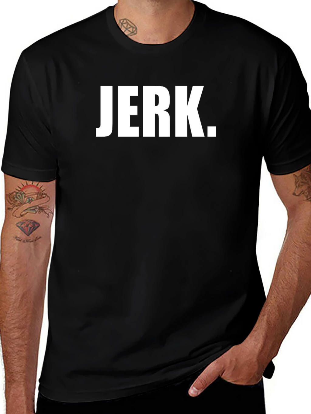 Mens JERK. Graphic Black T-Shirt