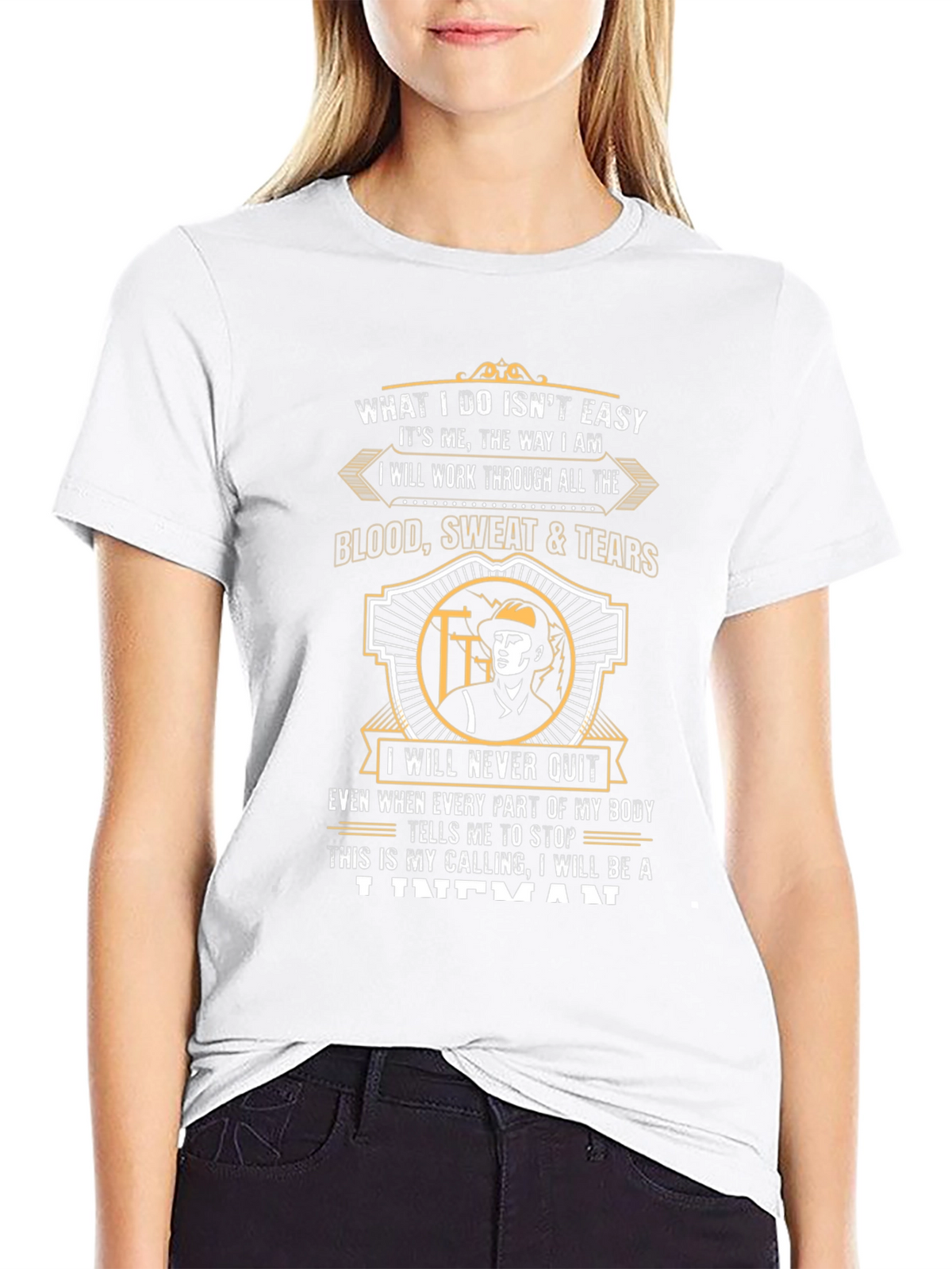 Lineman T-Shirt - What I Do Isnt Easy Tee